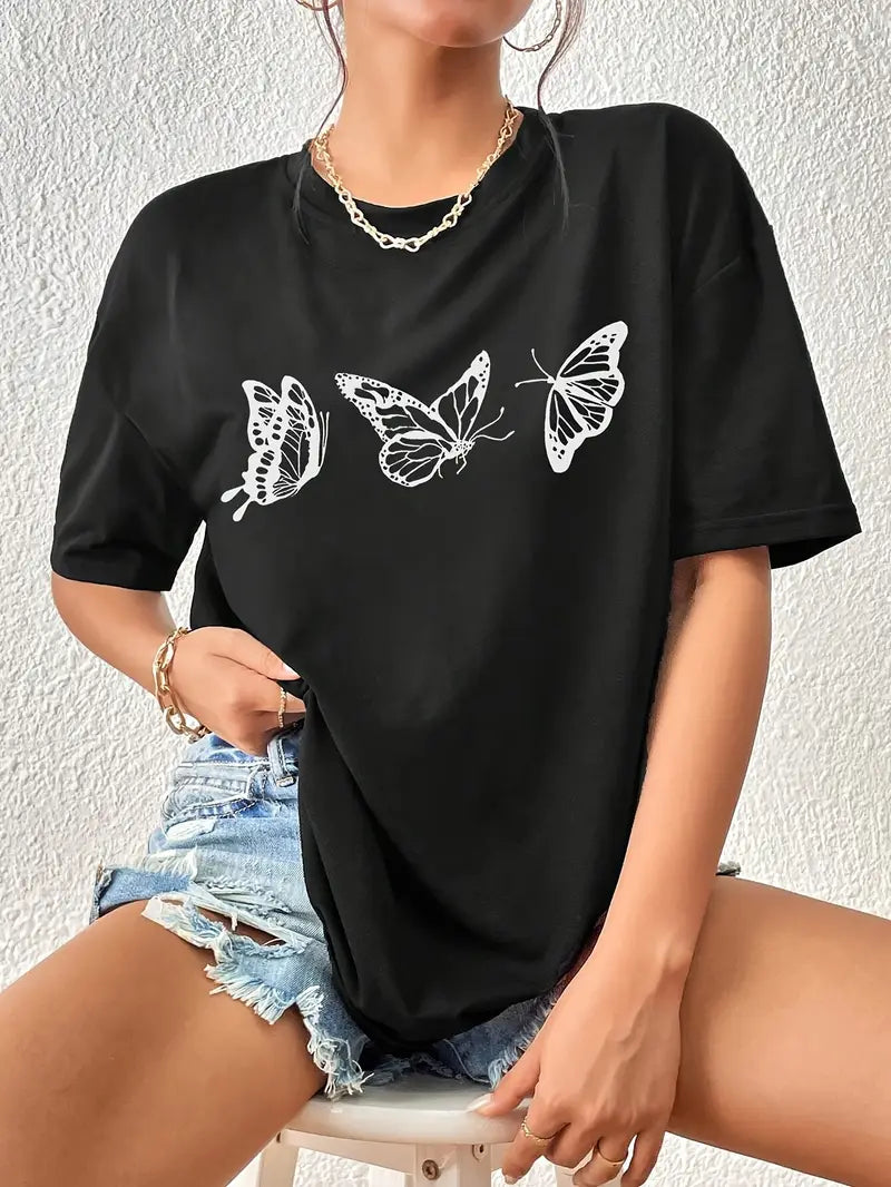 Camiseta Oversized Butterfly 3 EF MEIO