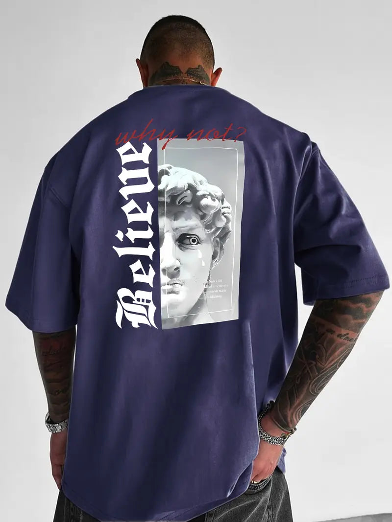 Camiseta Oversized Believe Why Not EFC MEIO
