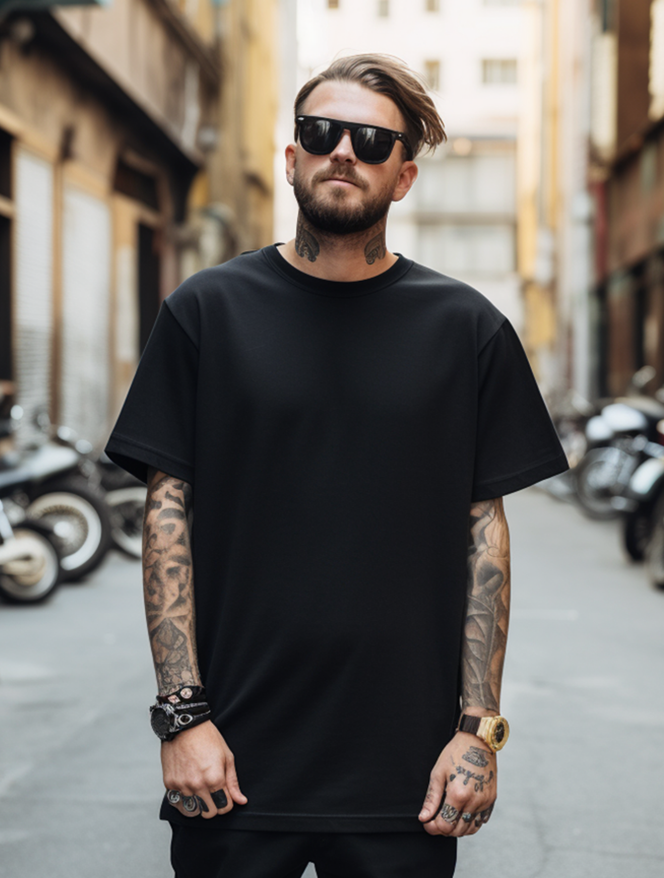 Camiseta Oversized It's Never Luck It's Always God EC