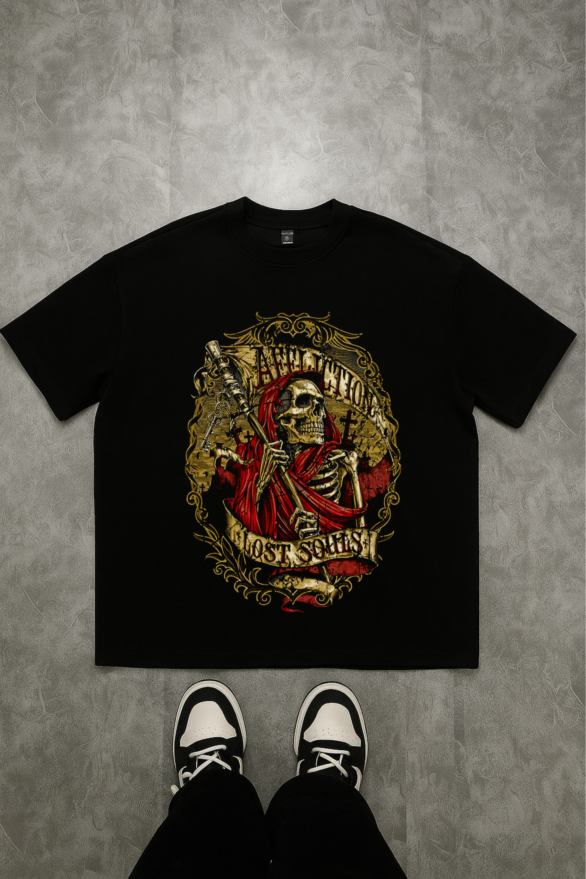 Camiseta Oversized Affliction lost souls EF