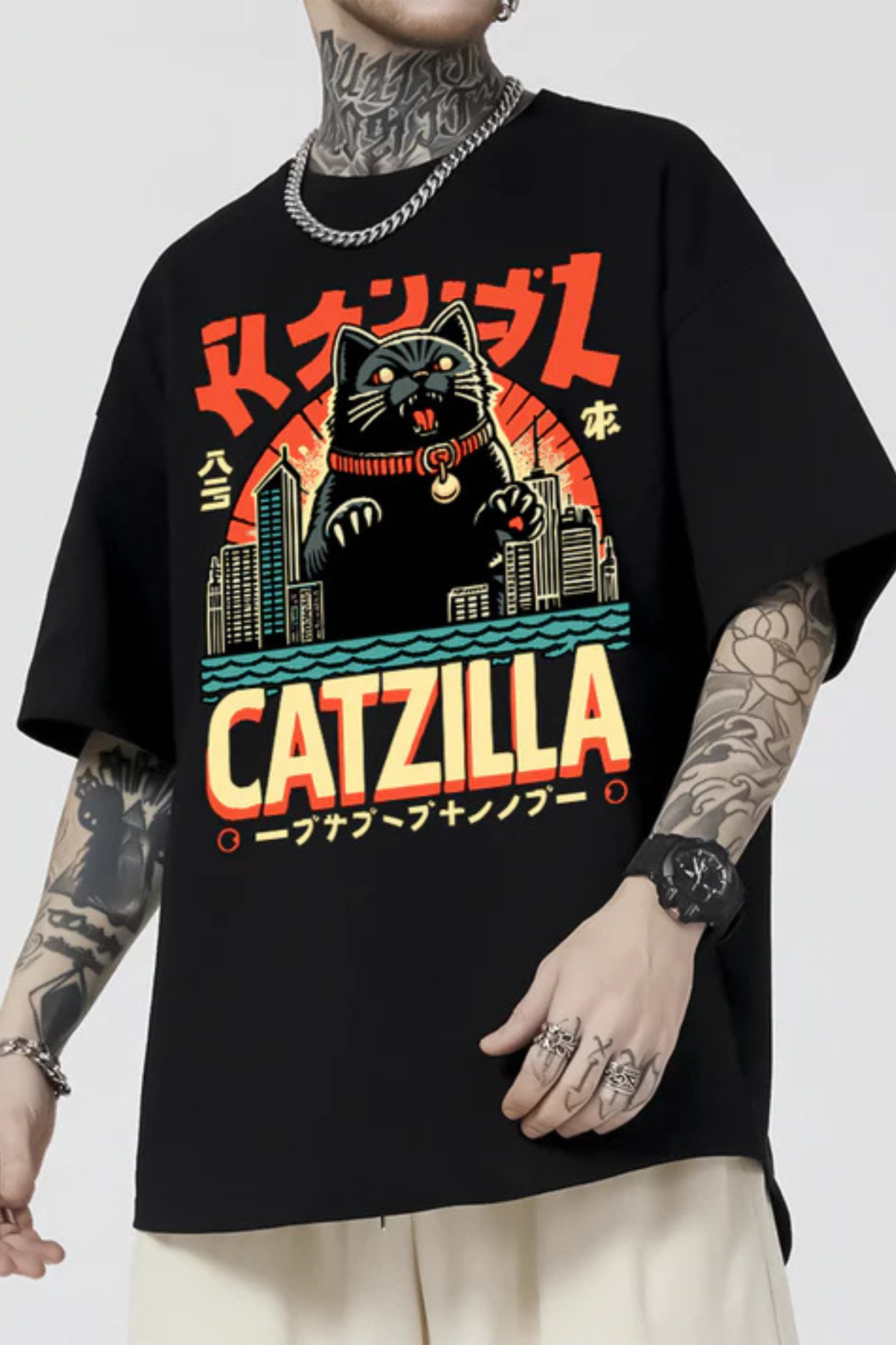Camiseta Oversized Catzilla EF