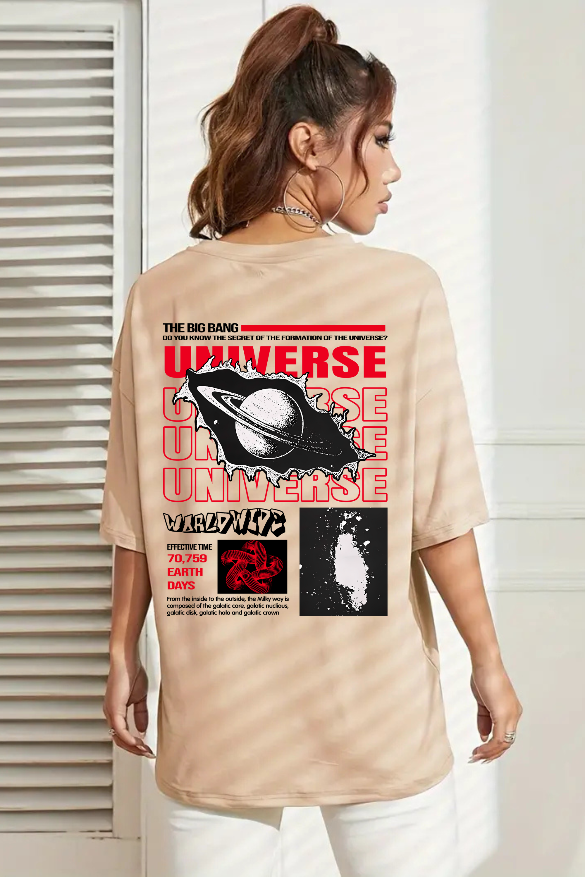 Camiseta Oversized Universe Down Love EC