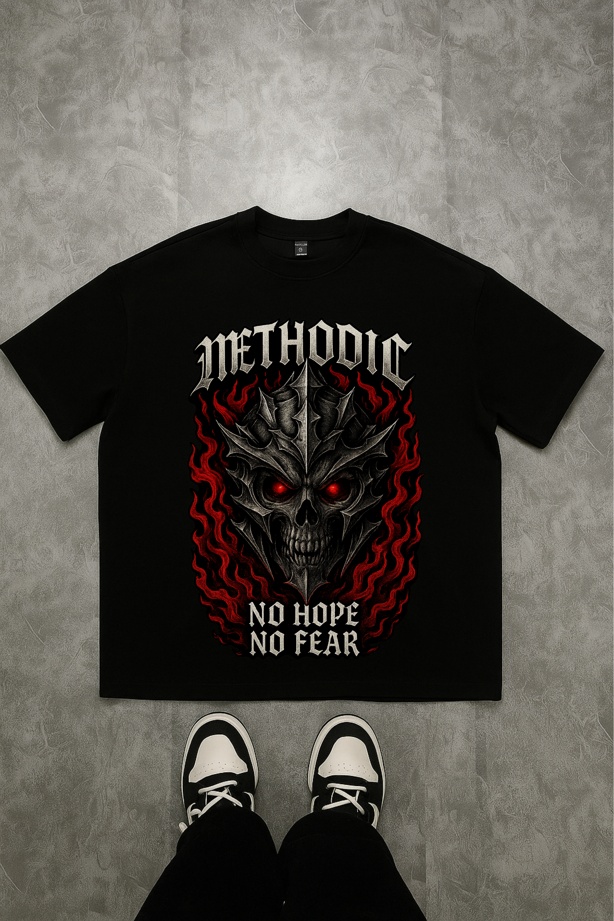 Camiseta Oversized Methodic no hope no fear EF