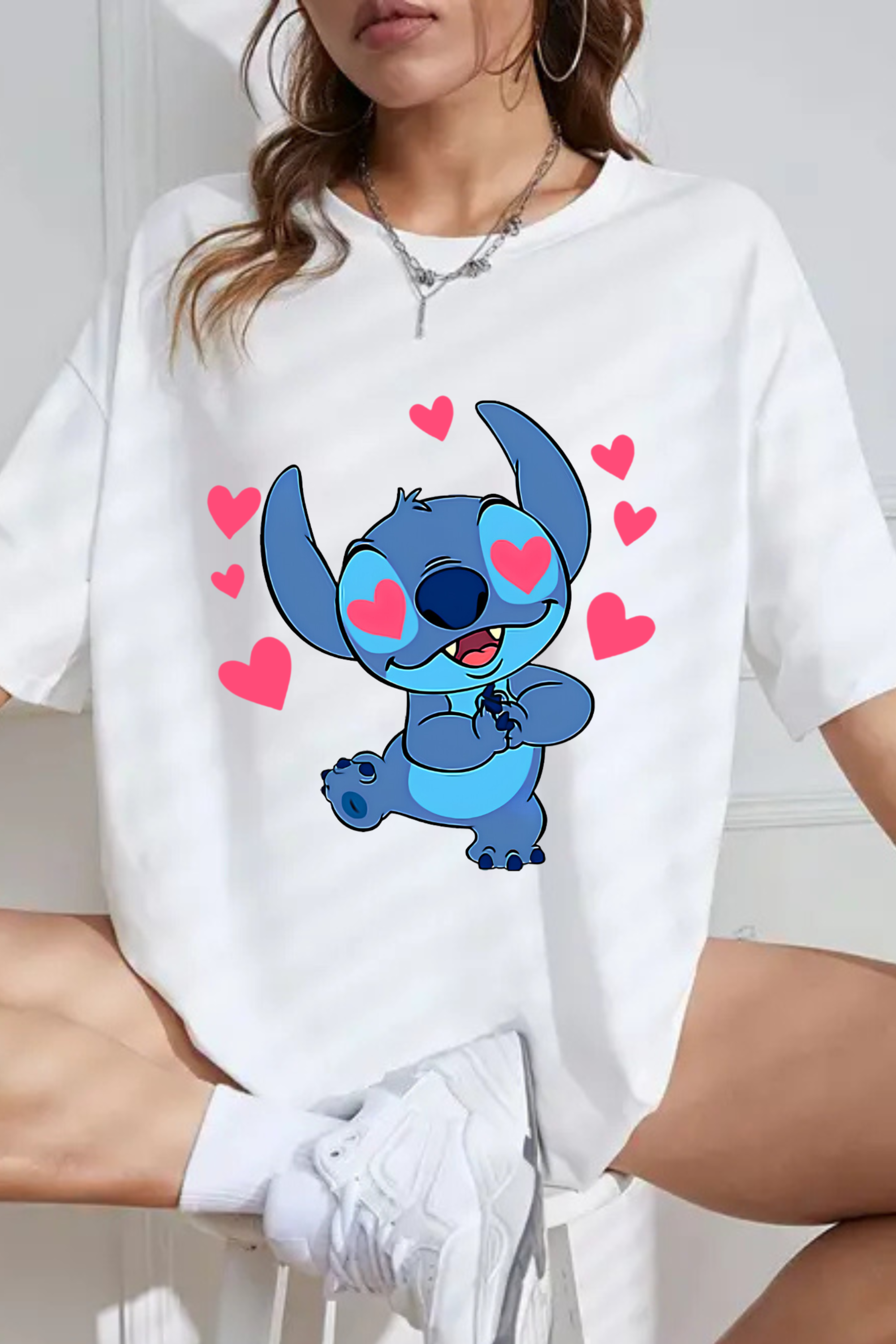 Camiseta Oversized Stitch Apaixonado EF