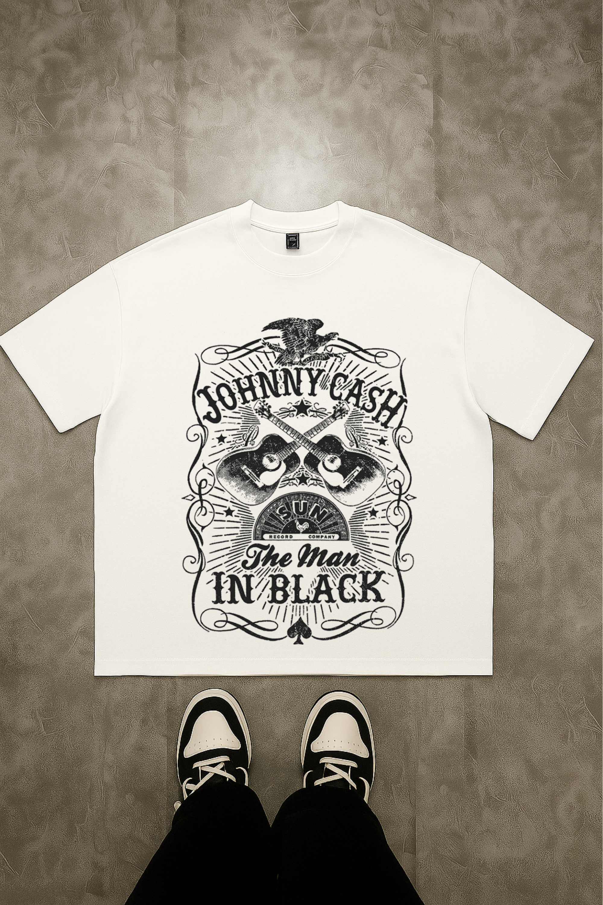 Camiseta Oversized Johnny Cash 2 EF