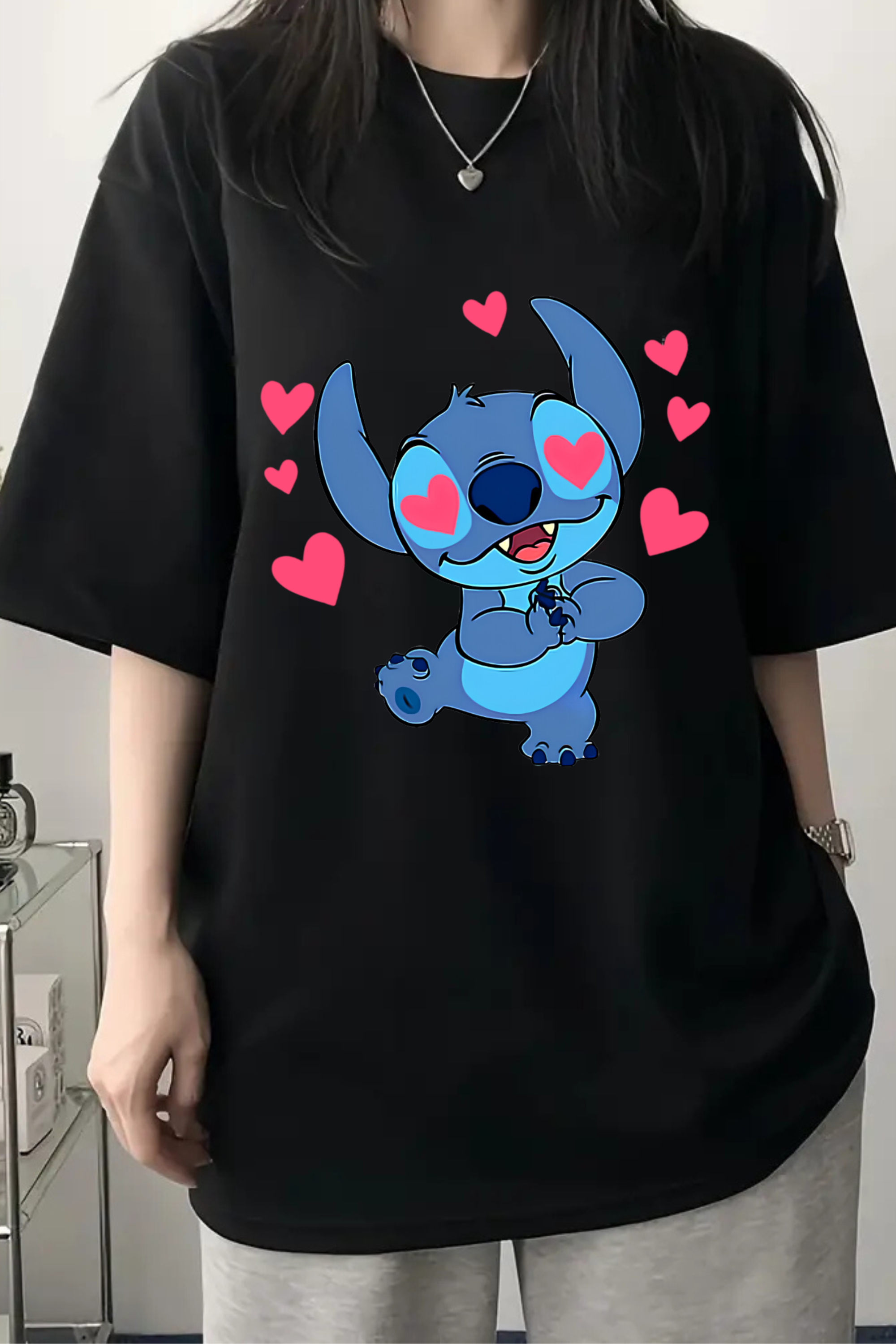 Camiseta Oversized Stitch Apaixonado EF