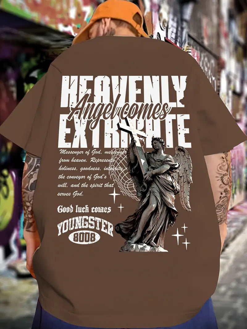 Camiseta Oversized Angel Comes EC