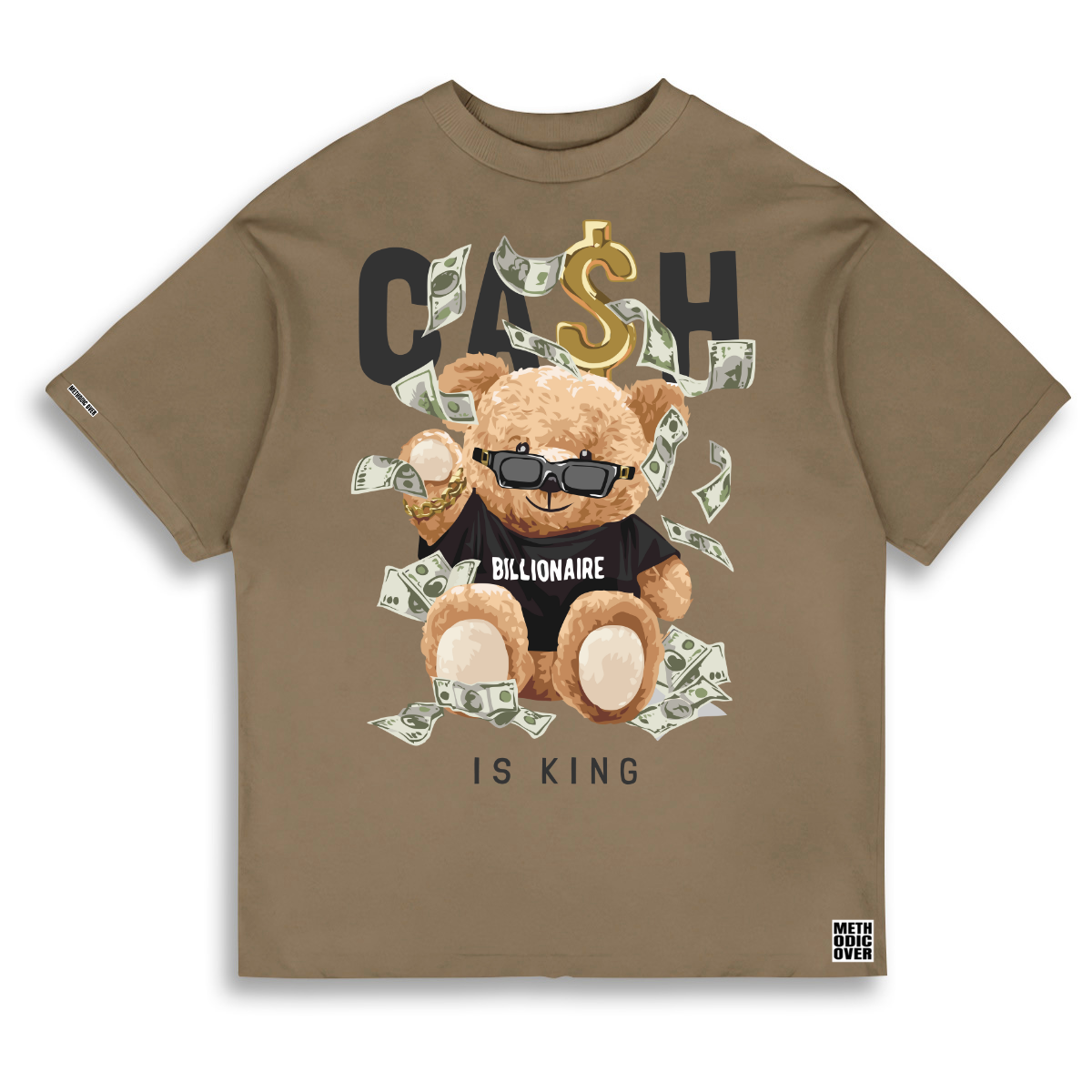 Camiseta Oversized Cash Bear EF MEIO M.O