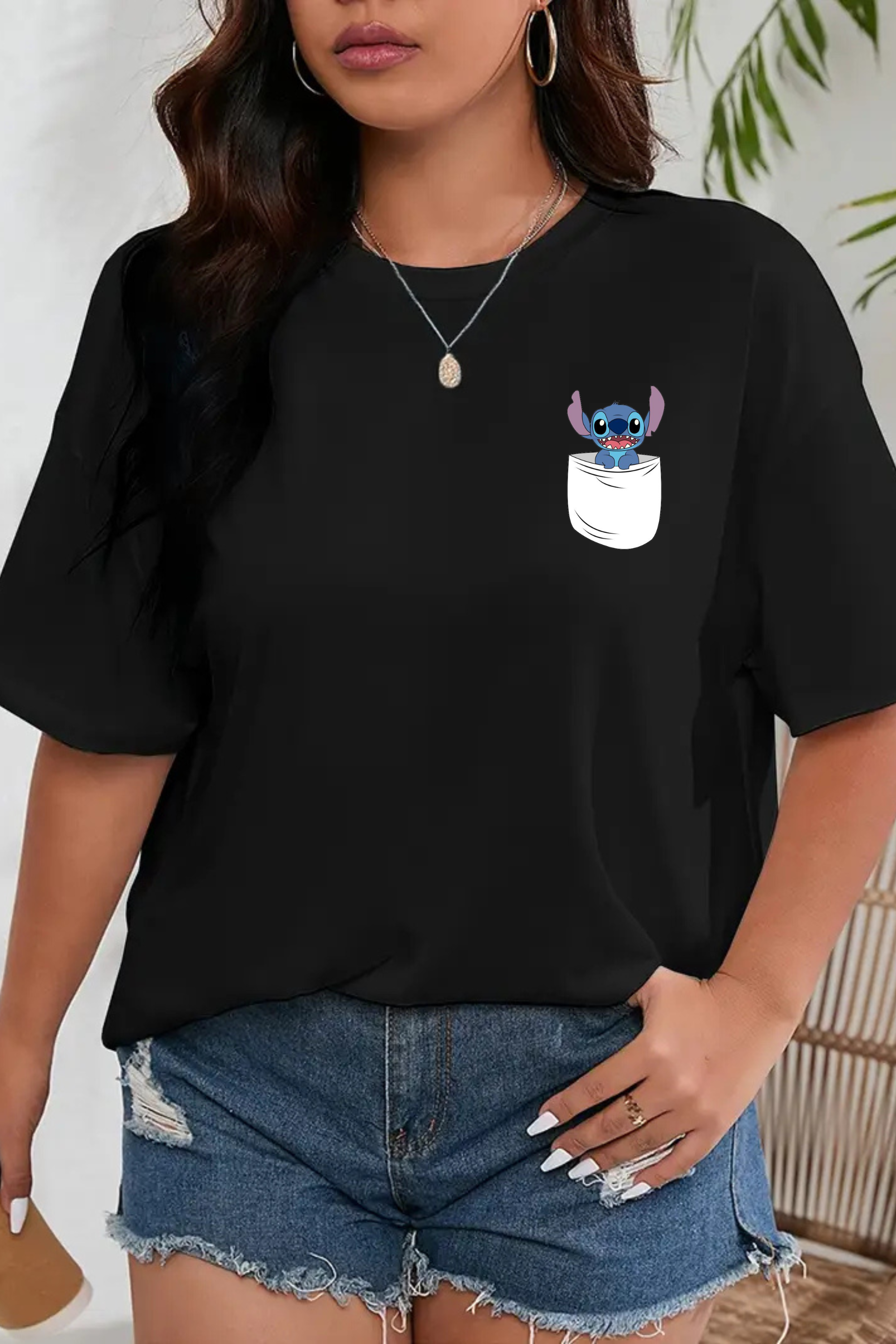 Camiseta Oversized Stitch Bolso EF CLASSIC