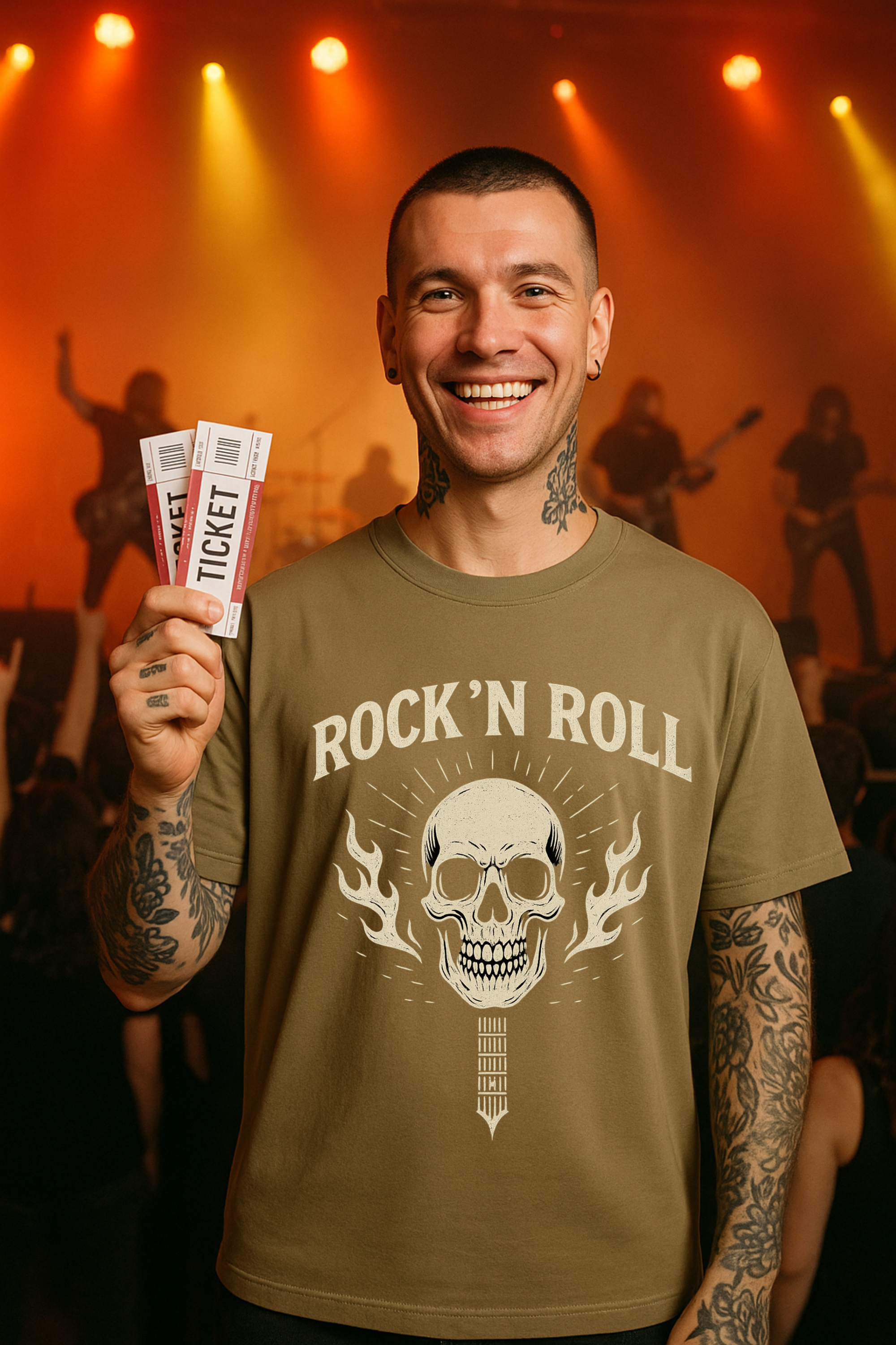 Camiseta Oversized Rock N' Roll EF