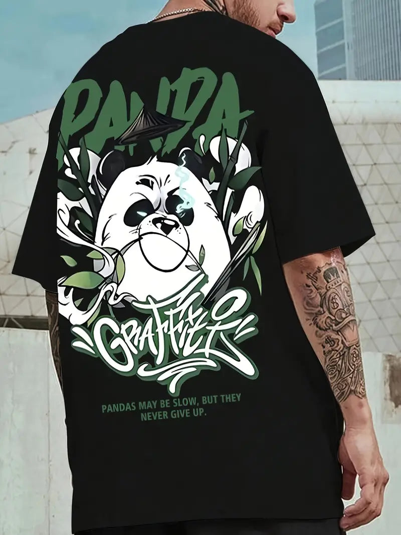 Camiseta Oversized Panda Graffit EC