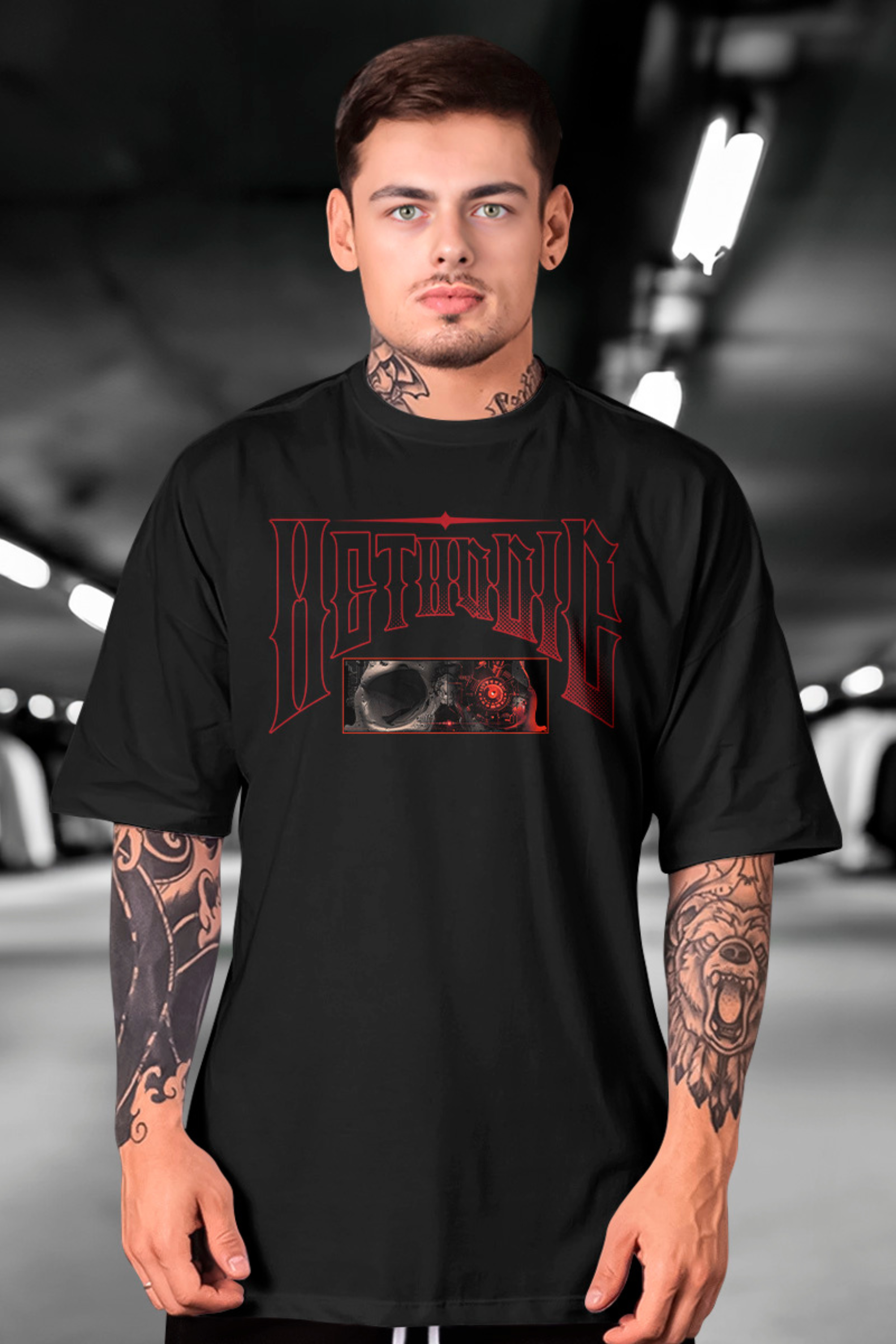 Camiseta Oversized Future Skull EFC MEIO M.O