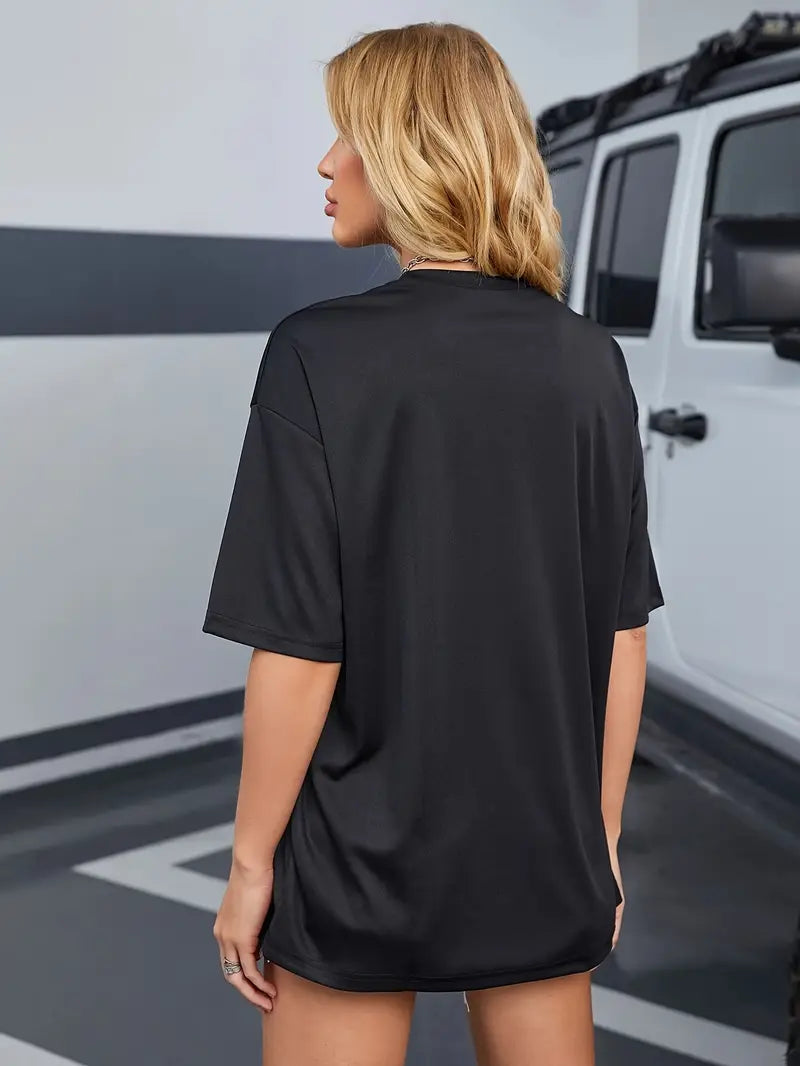 Camiseta Oversized Expensive and Talks Back EF