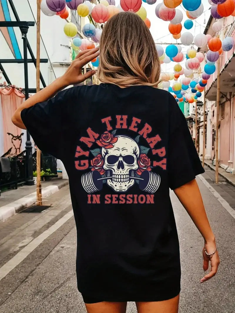 Camiseta Oversized Gym Therapy EC