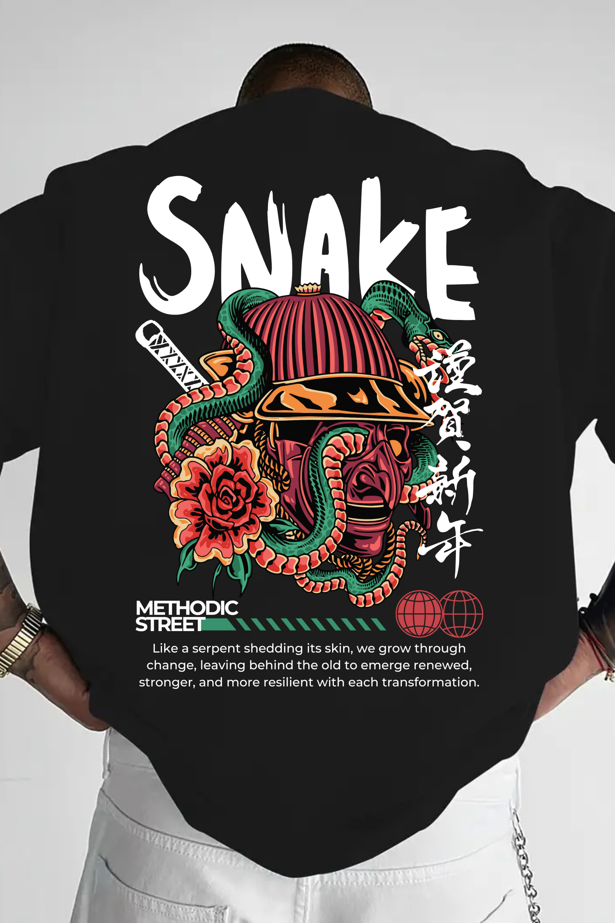 Camiseta Oversized Snake Street EFC MEIO