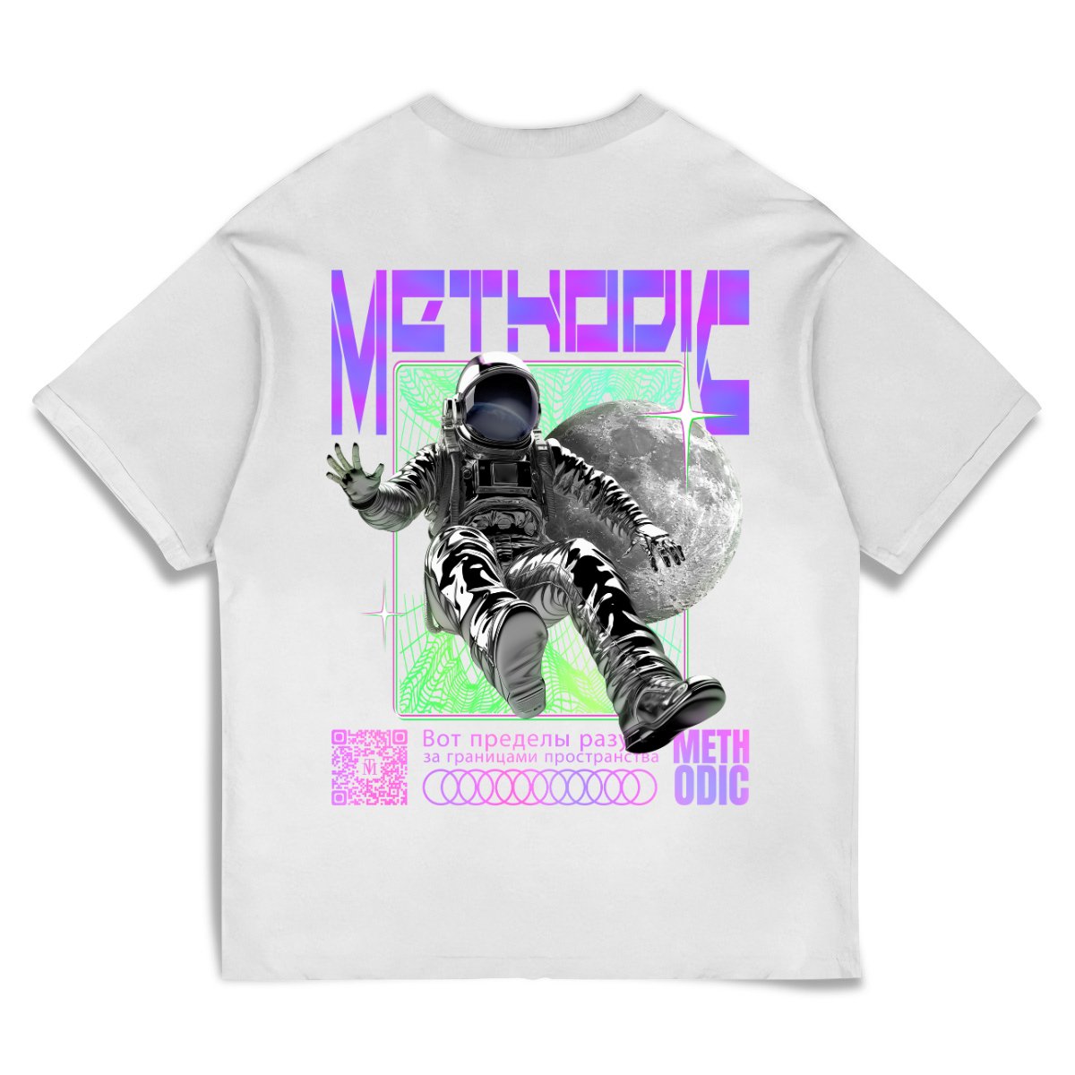 Camiseta Oversized Astronauta Methodic EFC MEIO M.O