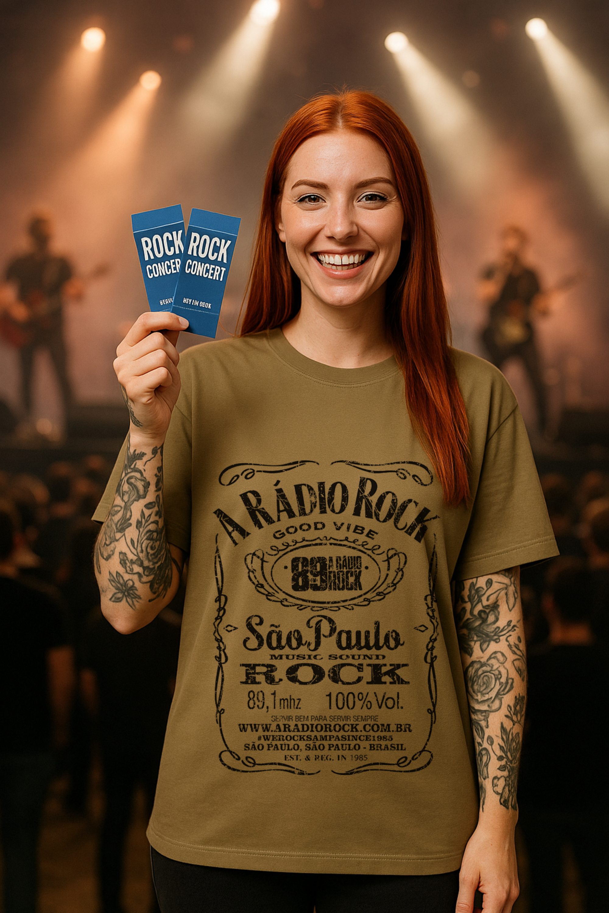 Camiseta Oversized Rádio Rock 89.1 FM EF