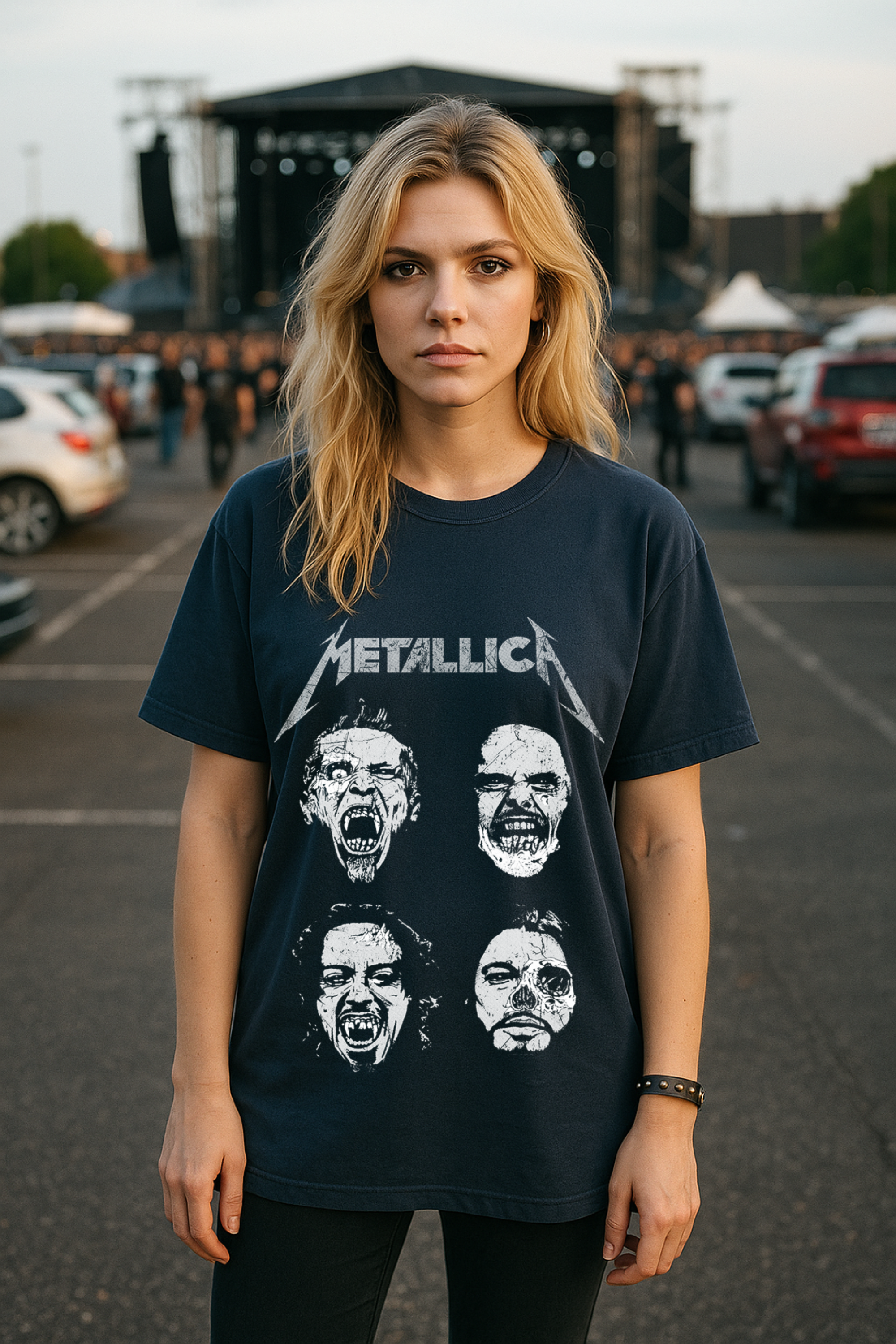 Camiseta Oversized Metallica 4 EF