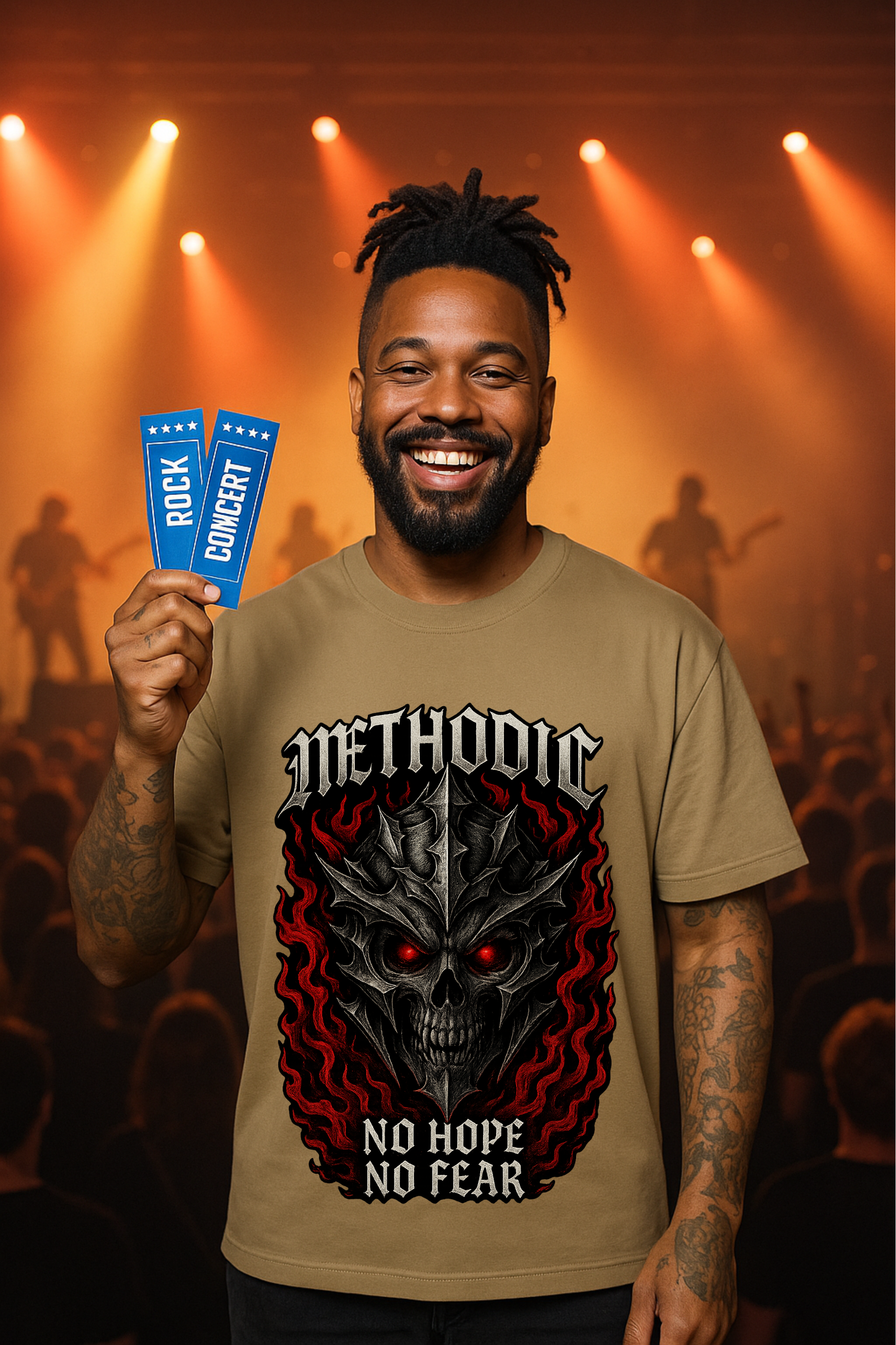 Camiseta Oversized Methodic no hope no fear EF