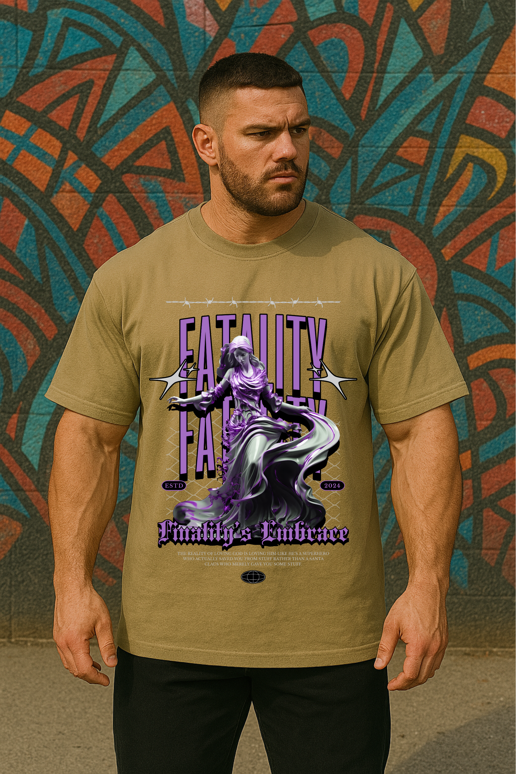 Camiseta Oversized Fatality EF M.O