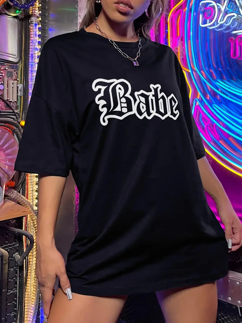 Camiseta Oversized Babe EF Meio