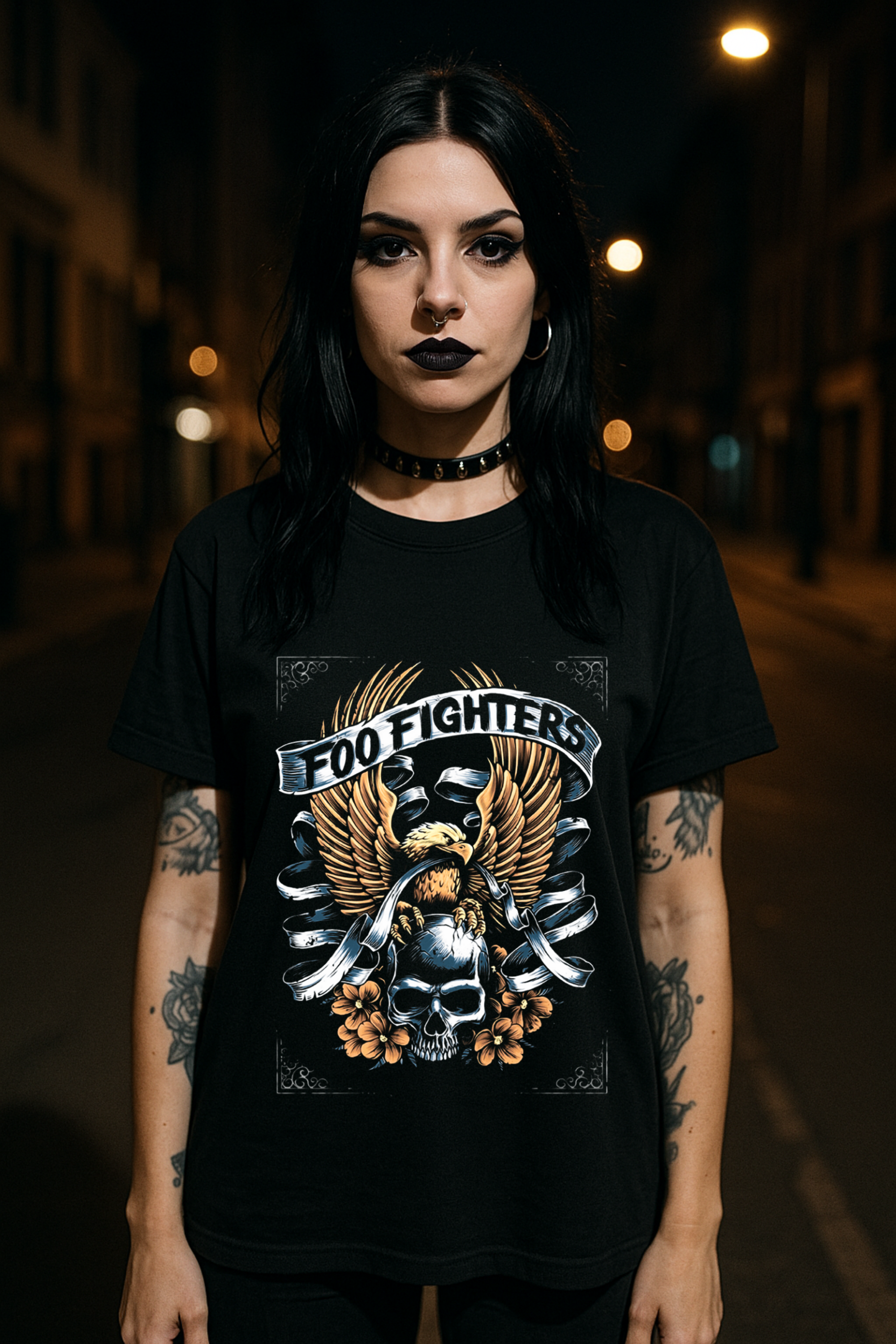 Camiseta Oversized Foo Fighters 2 EF