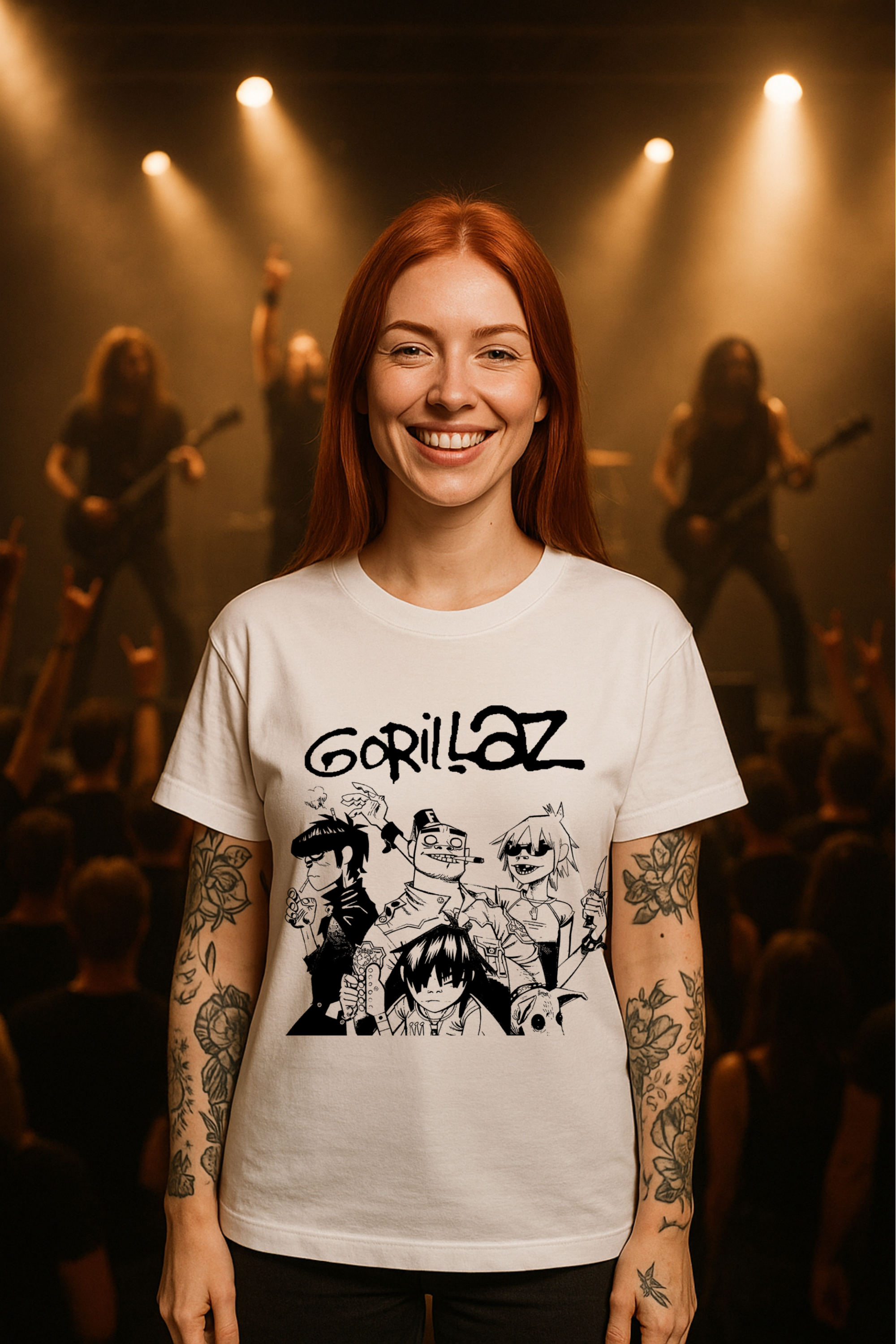 Camiseta Oversized Gorillaz 1 EF