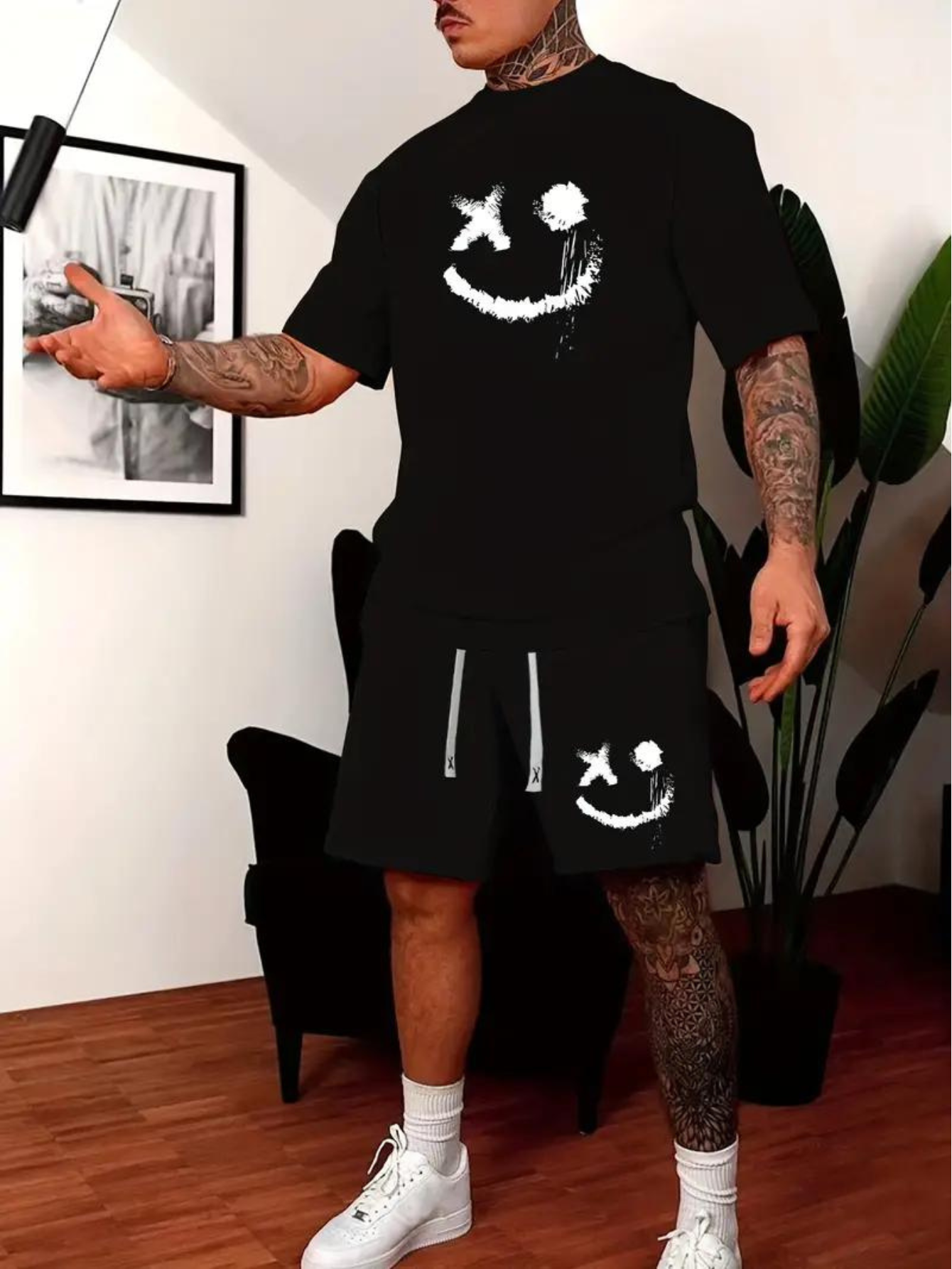 Kit Camiseta e Bermuda Smile For You