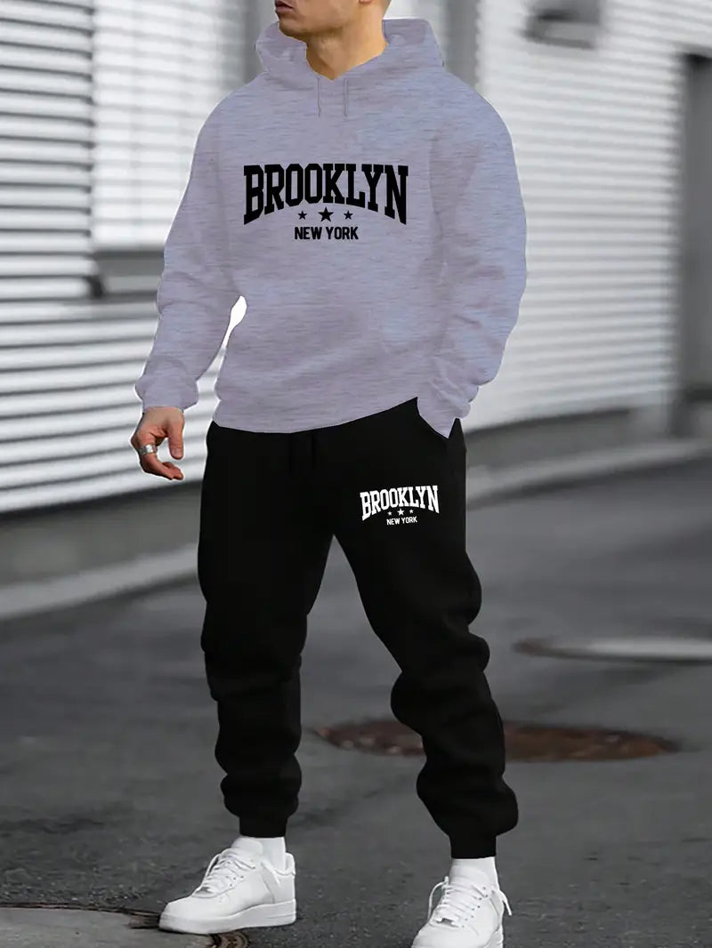 Kit Blusa e Calça de Moletom Brooklyn New York EFEB