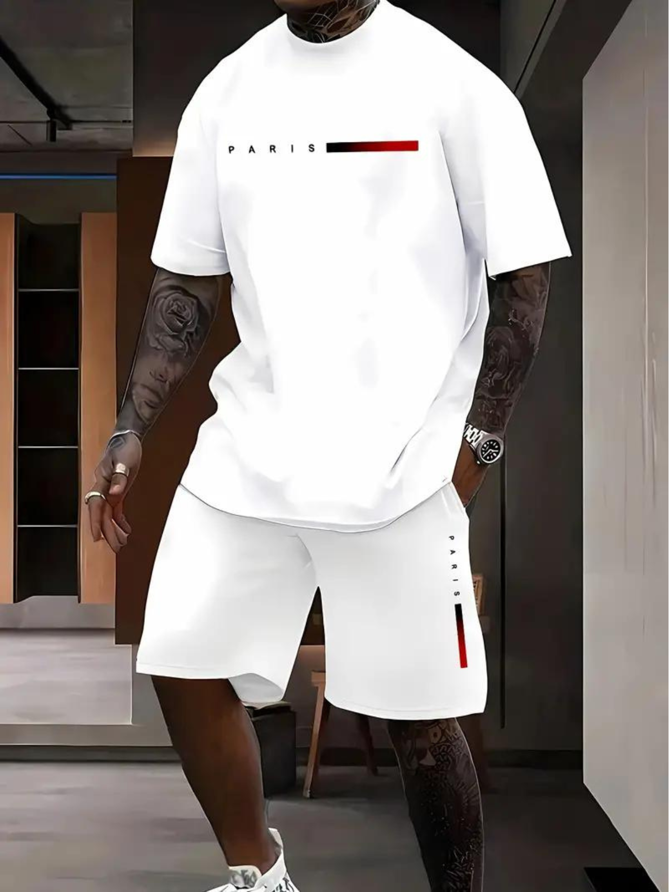 Kit Camiseta e Bermuda Paris Style 2