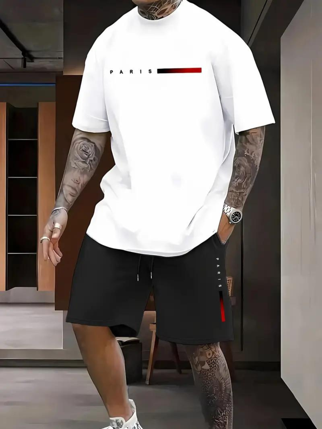 Kit Camiseta e Bermuda Paris Style 2