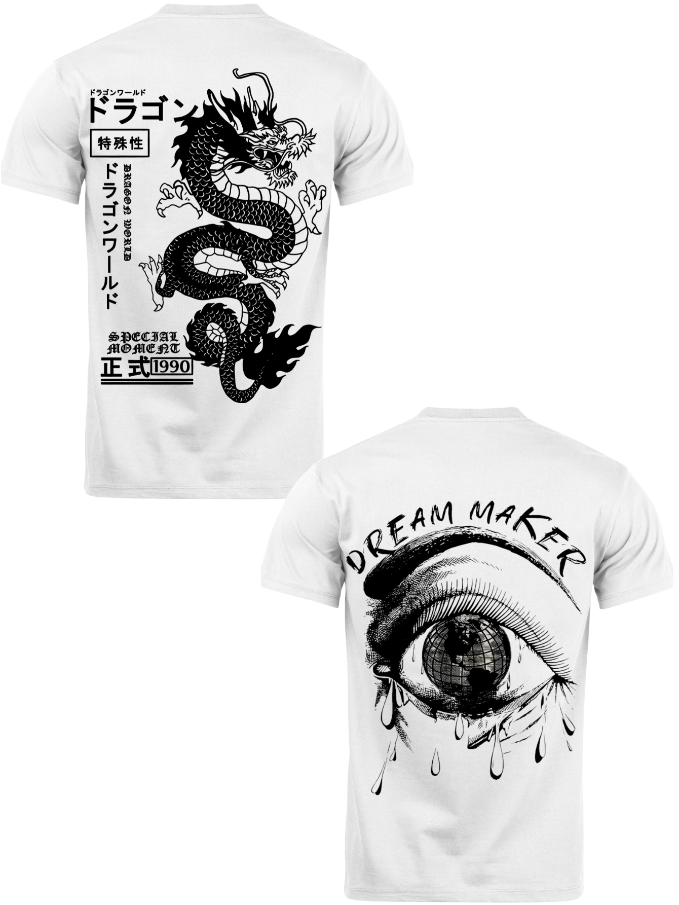 Kit Camiseta 2 Unidades (Dragon's Legacy - Dream Maker) ESTAMPA COSTAS