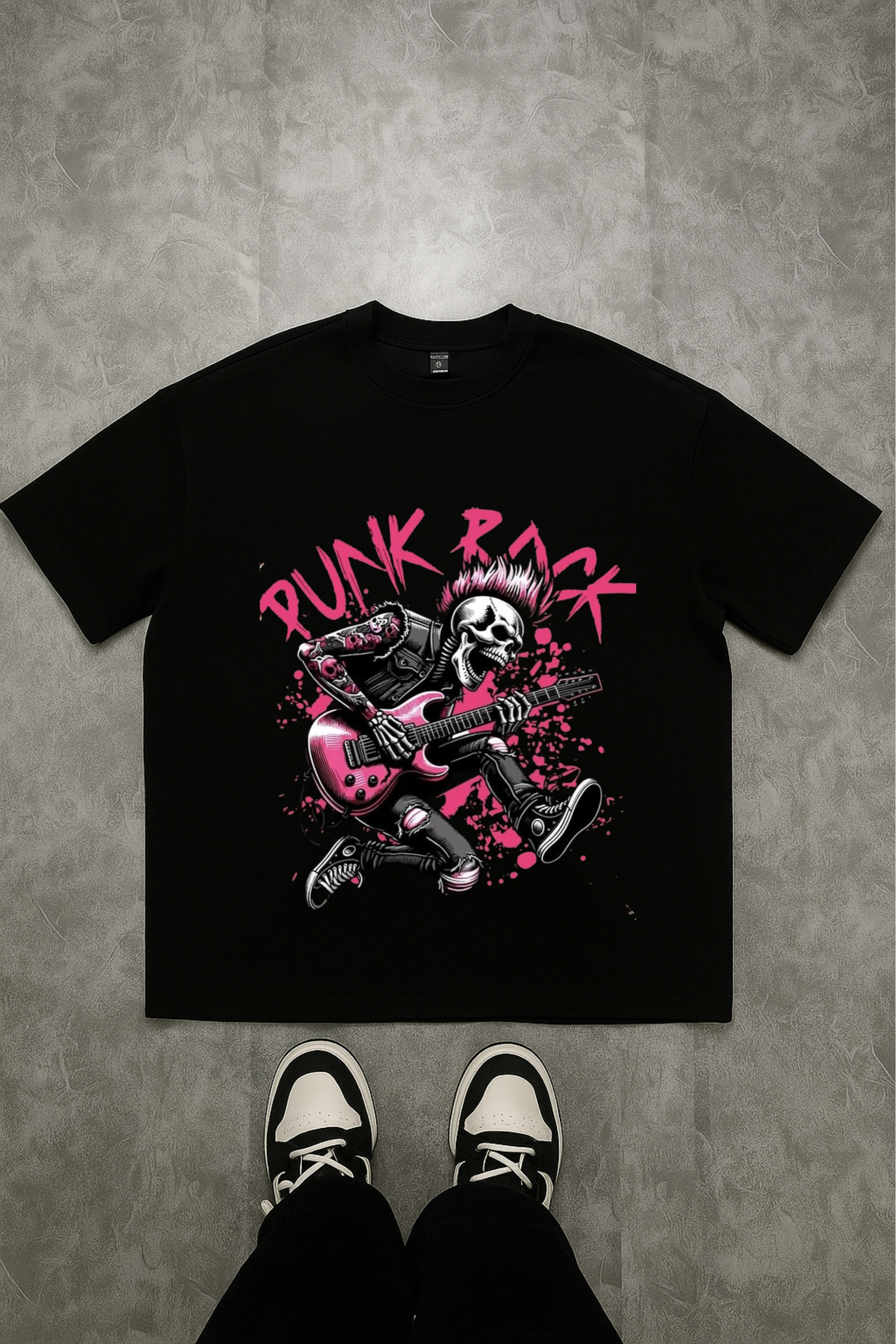 Camiseta Oversized Punk Rock EF