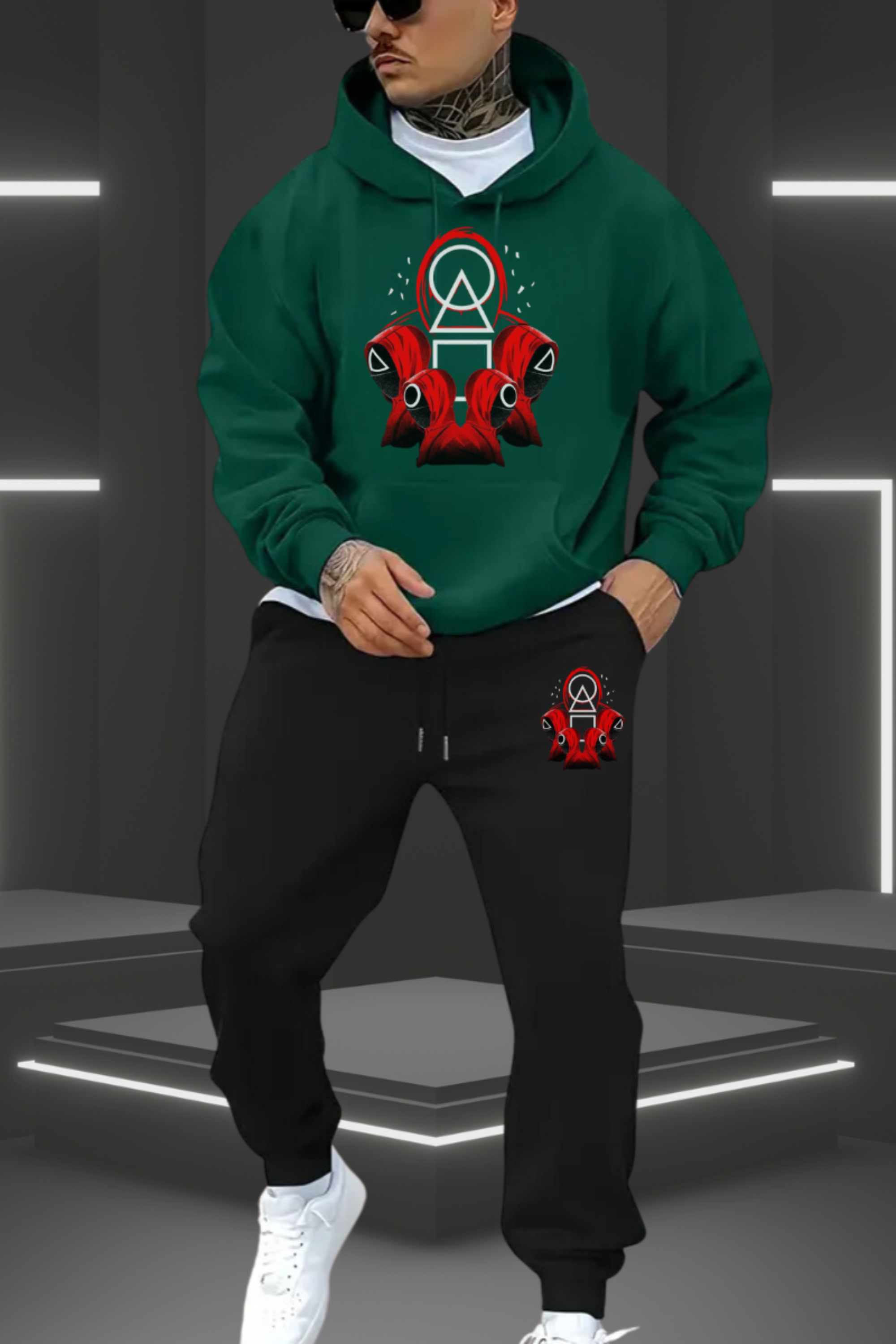 Kit Blusa e Calça de Moletom Squid Game 3