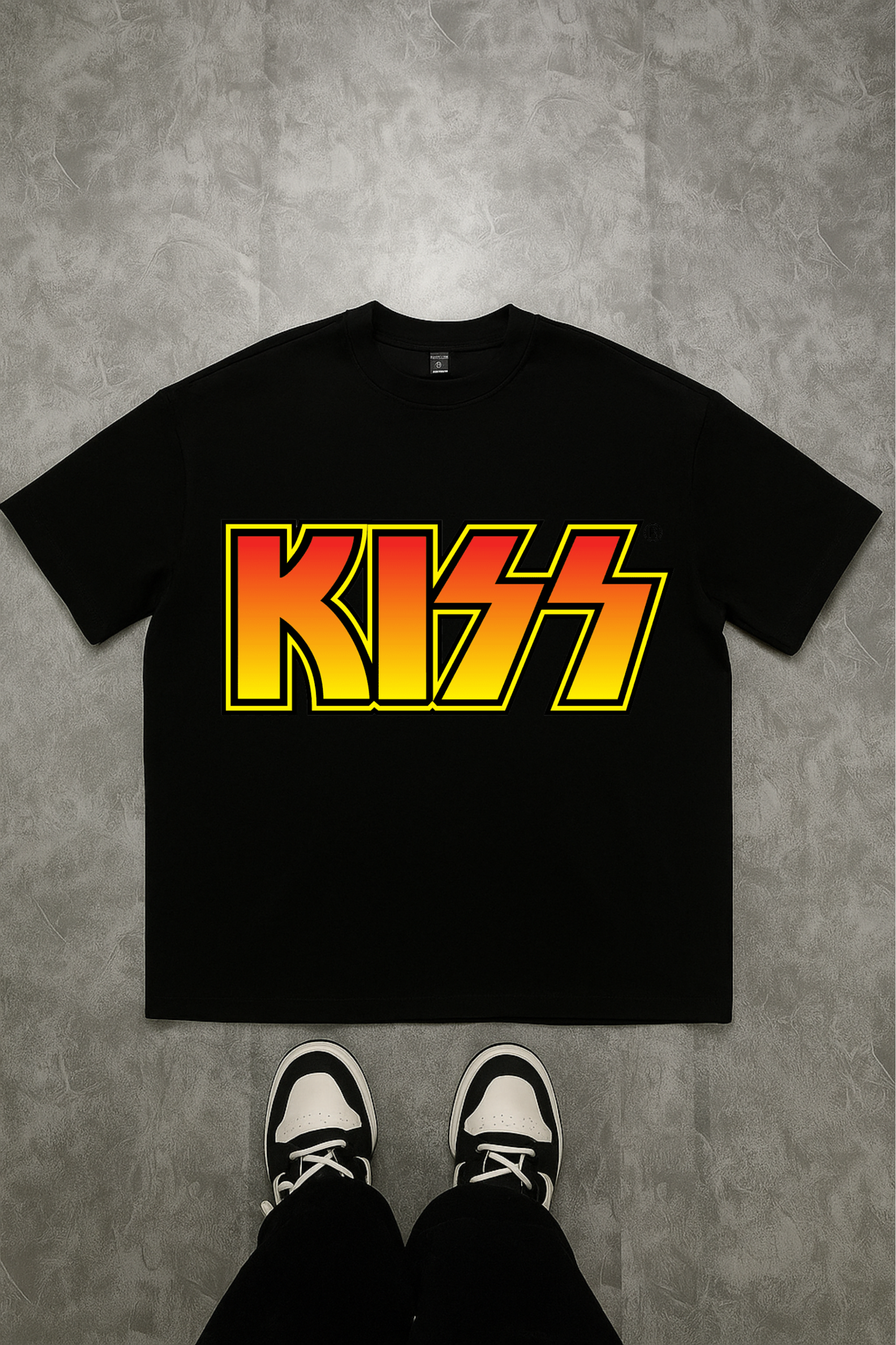 Camiseta Oversized Kiss 1 EF