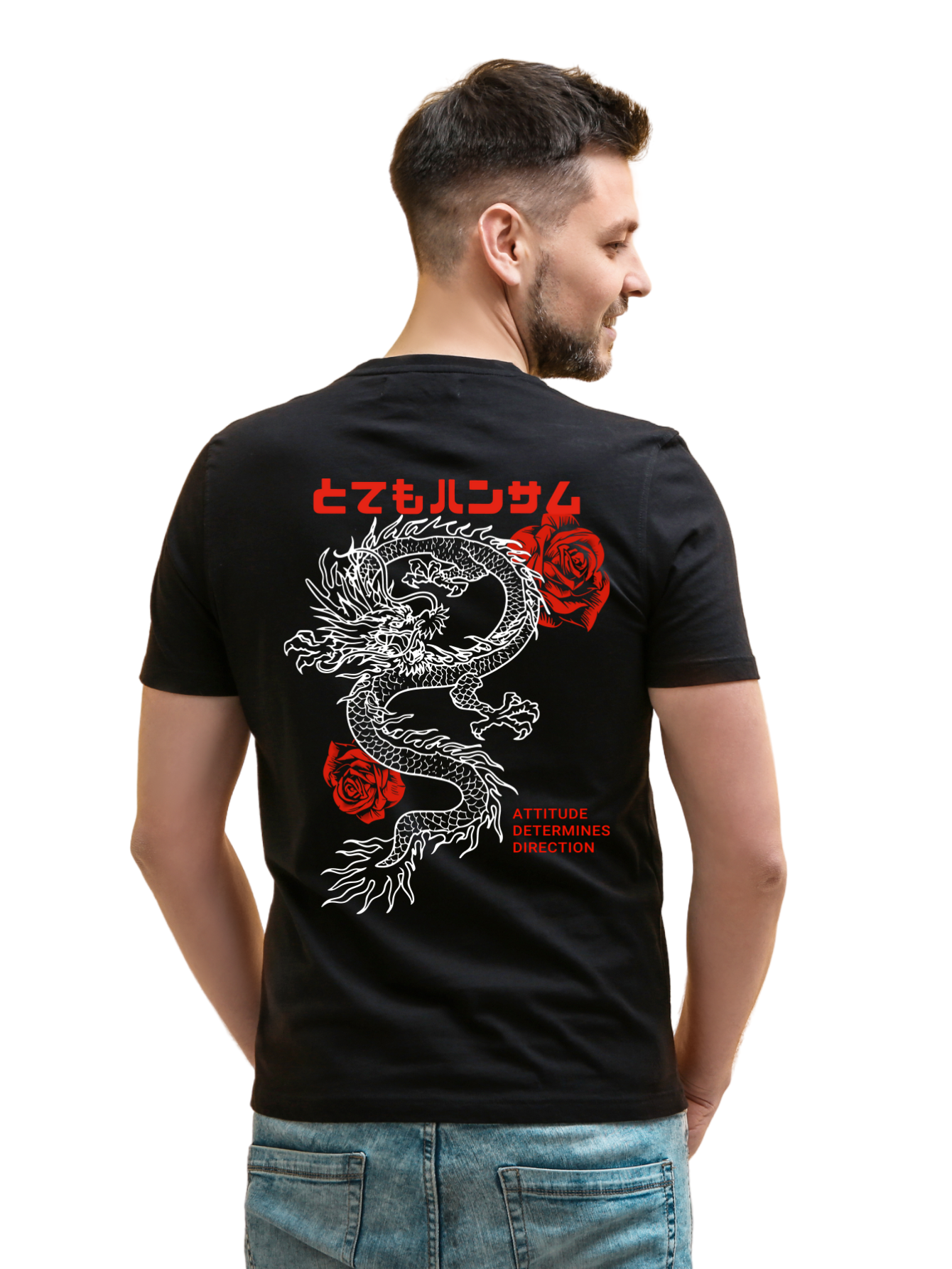 Kit Camiseta 3 Unidades (Rose Dragon - Tokyo Japan - Hyper Skull) ESTAMPAS COSTAS