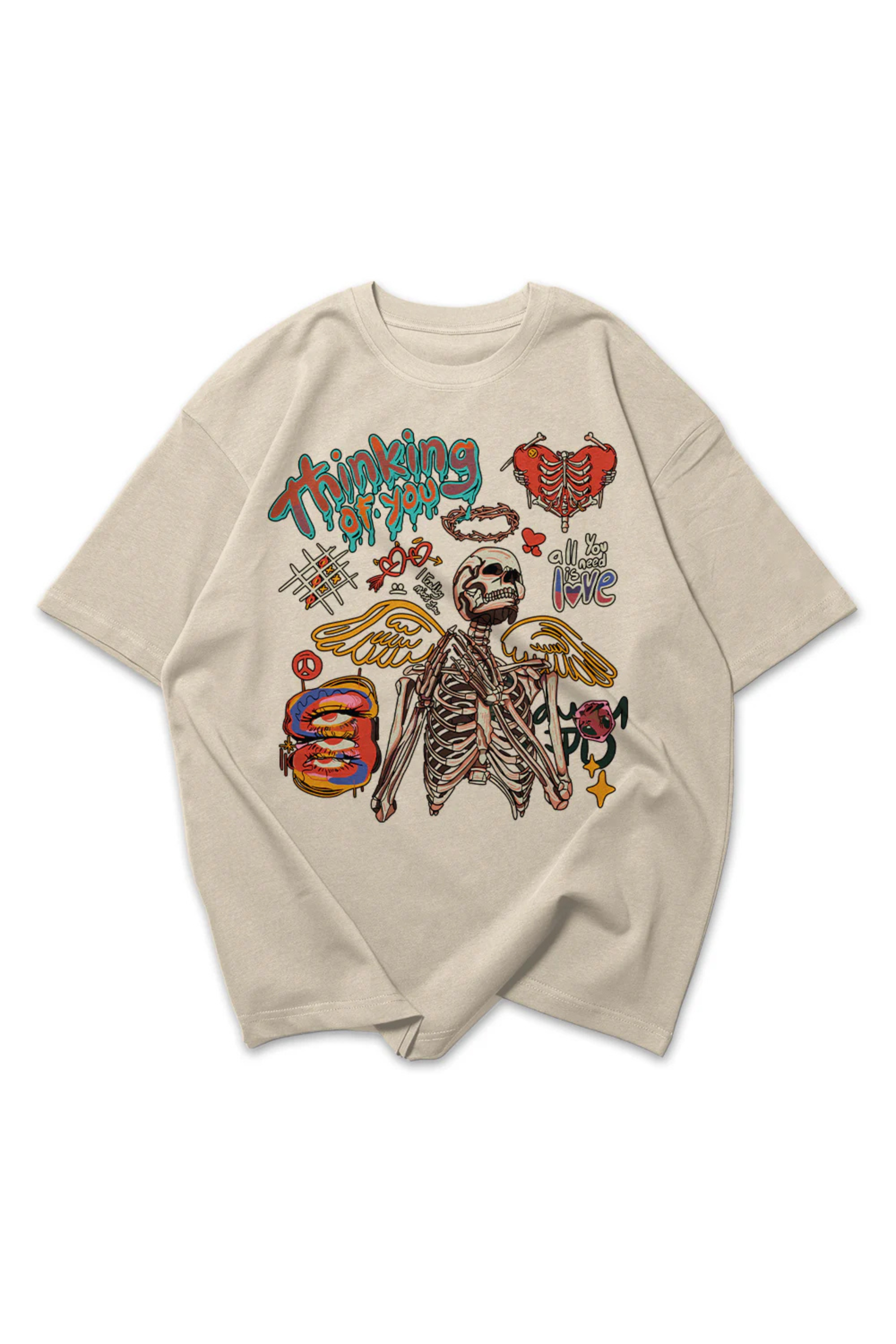 Camiseta Oversized Thinking of you EF