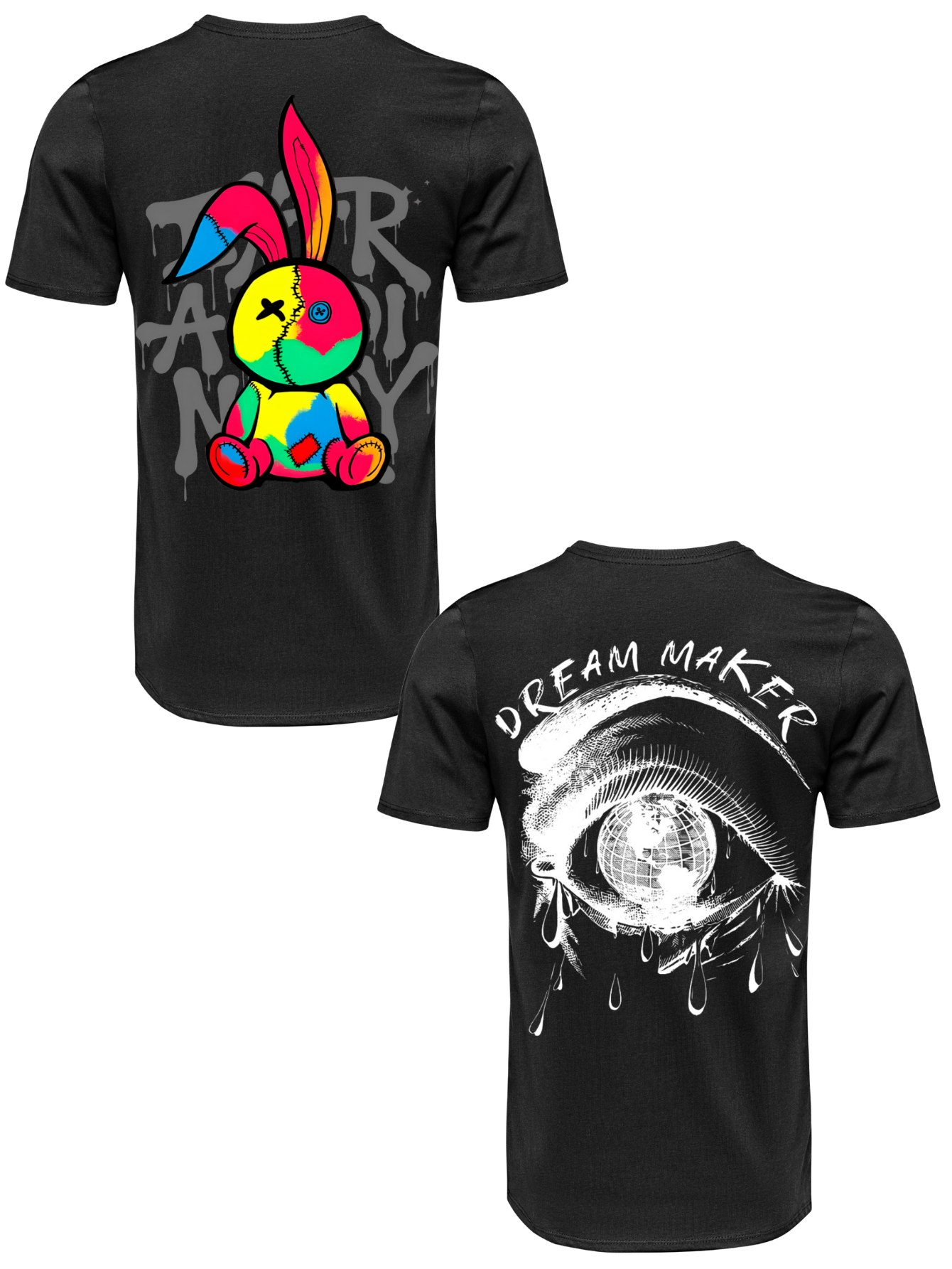 Kit Camiseta 2 Unidades (Color Rabit - Dream Maker) ESTAMPA COSTAS