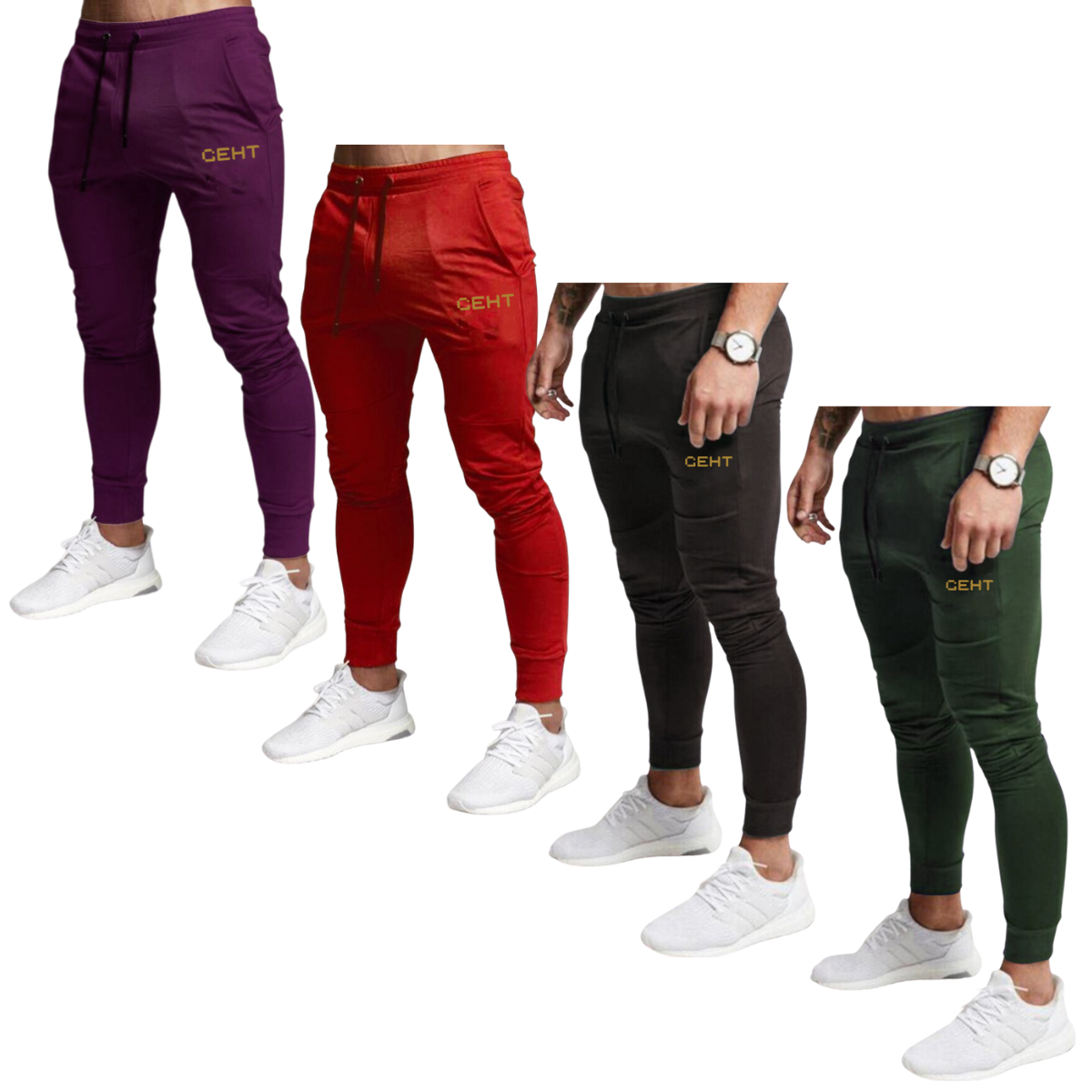 Kit 4 Unidades Calça de Moletom Geht Dourado Bolso