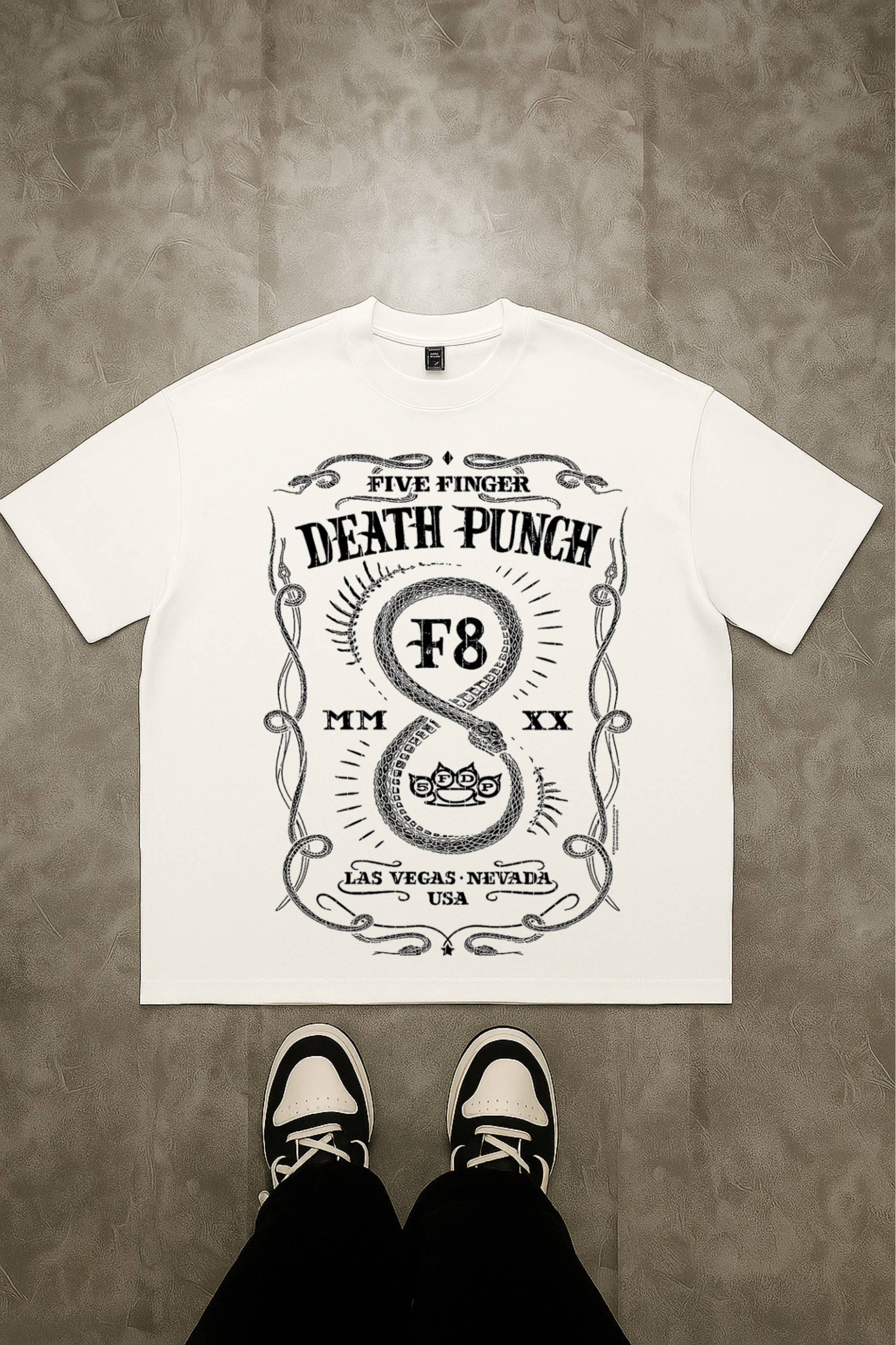Camiseta Oversized Five Finger Death Punch 1 EF