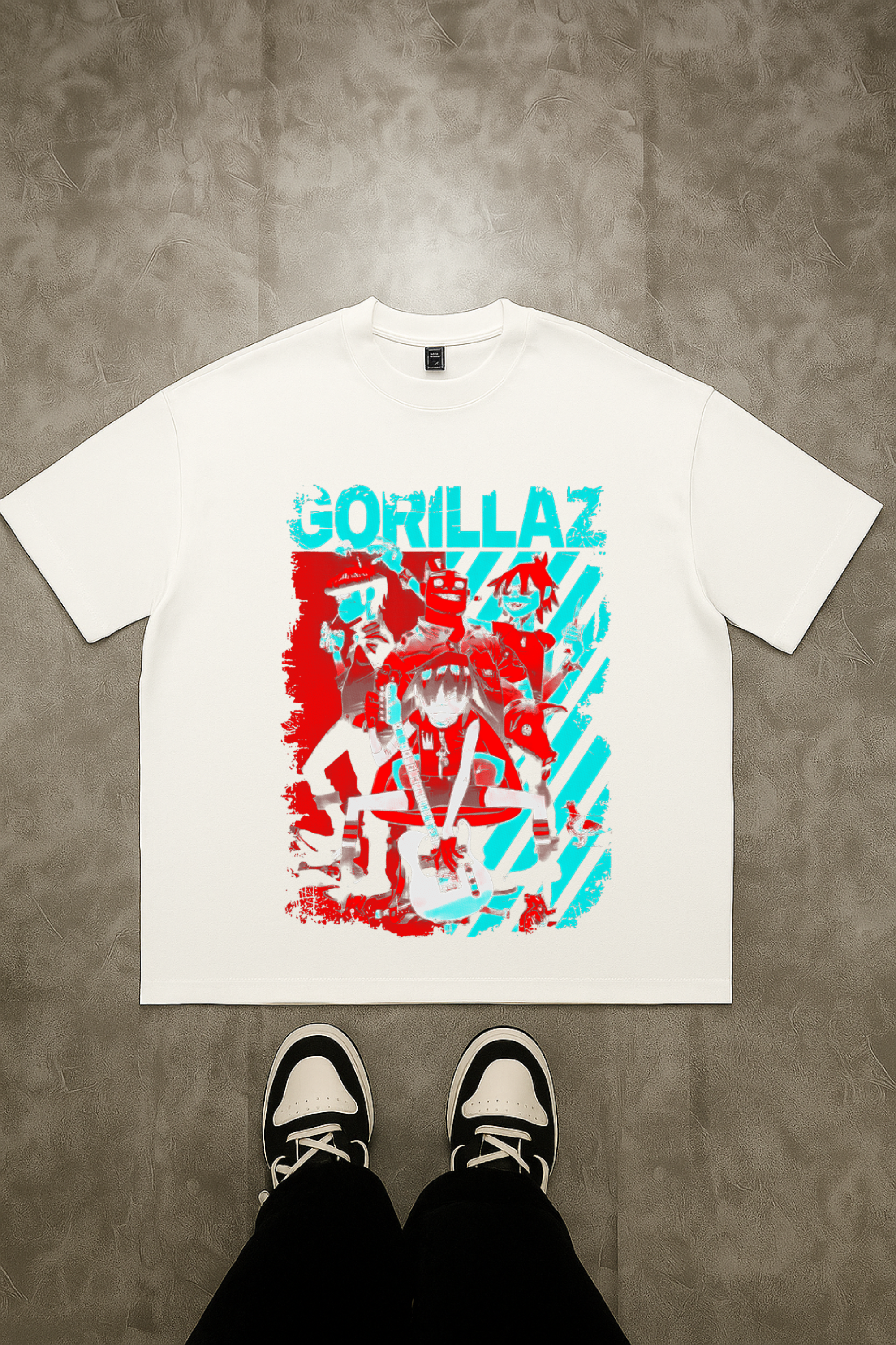 Camiseta Oversized Gorillaz 2 EF