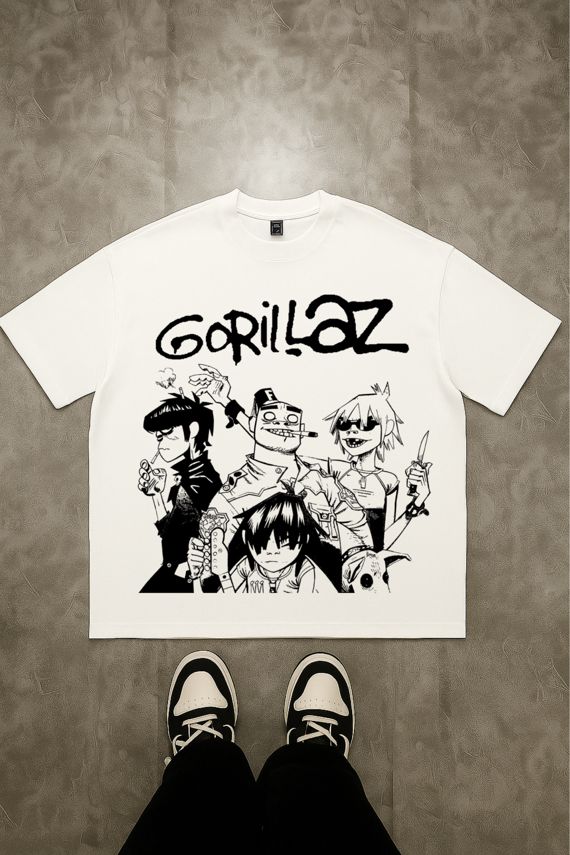 Camiseta Oversized Gorillaz 1 EF