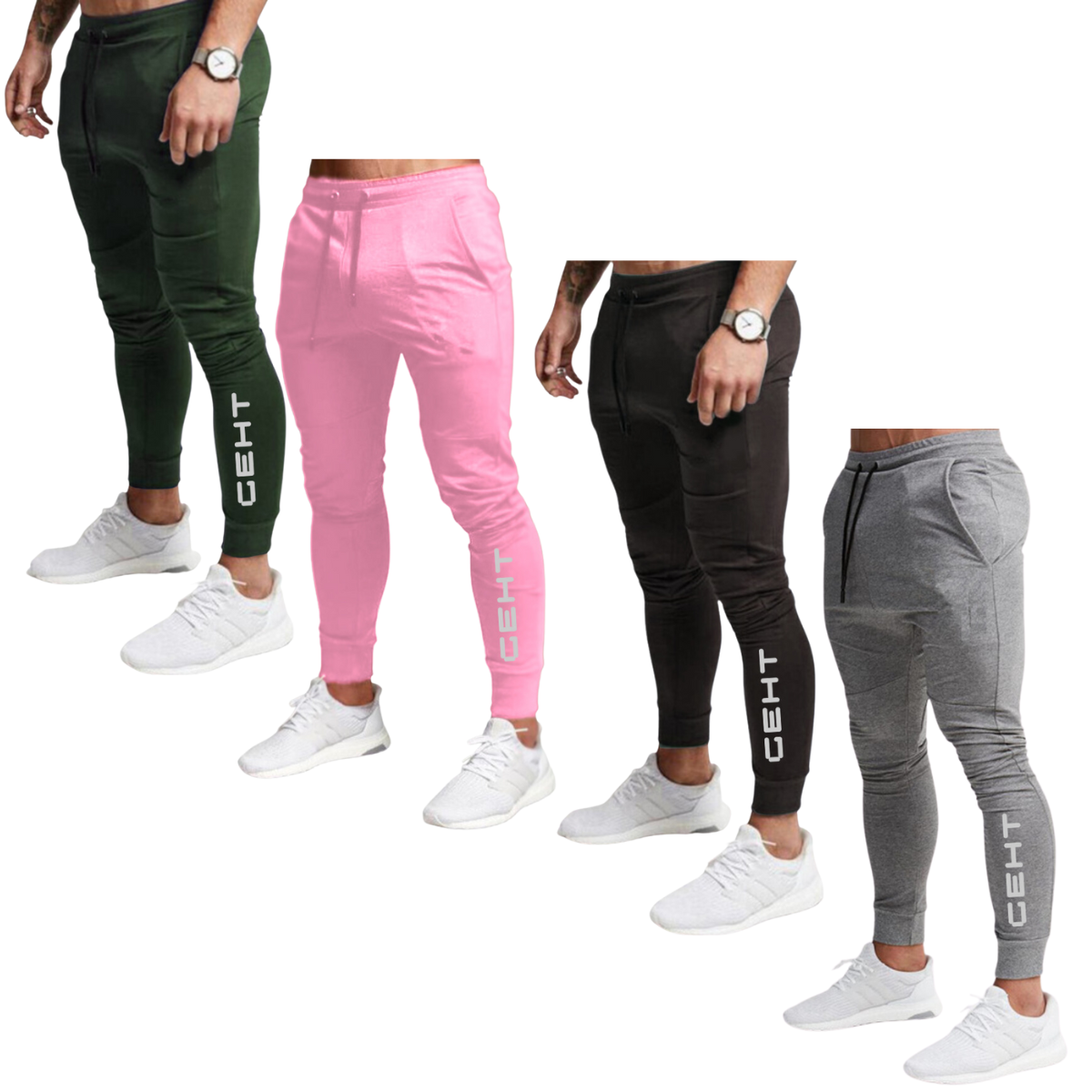 Kit 4 Unidades Calça de Moletom Geht Prata Canela