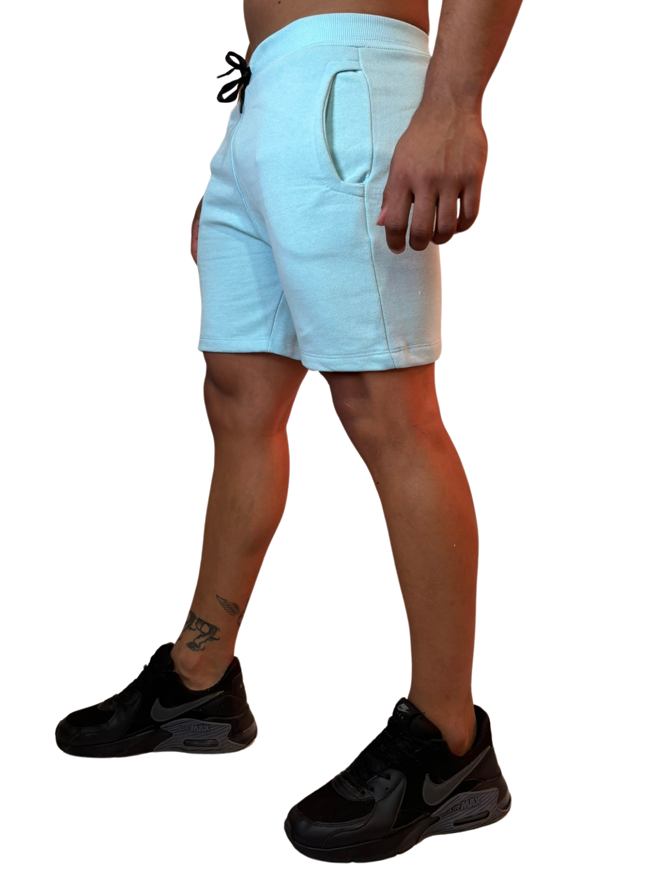 Bermuda de Moletom Lisa Azul Bebe