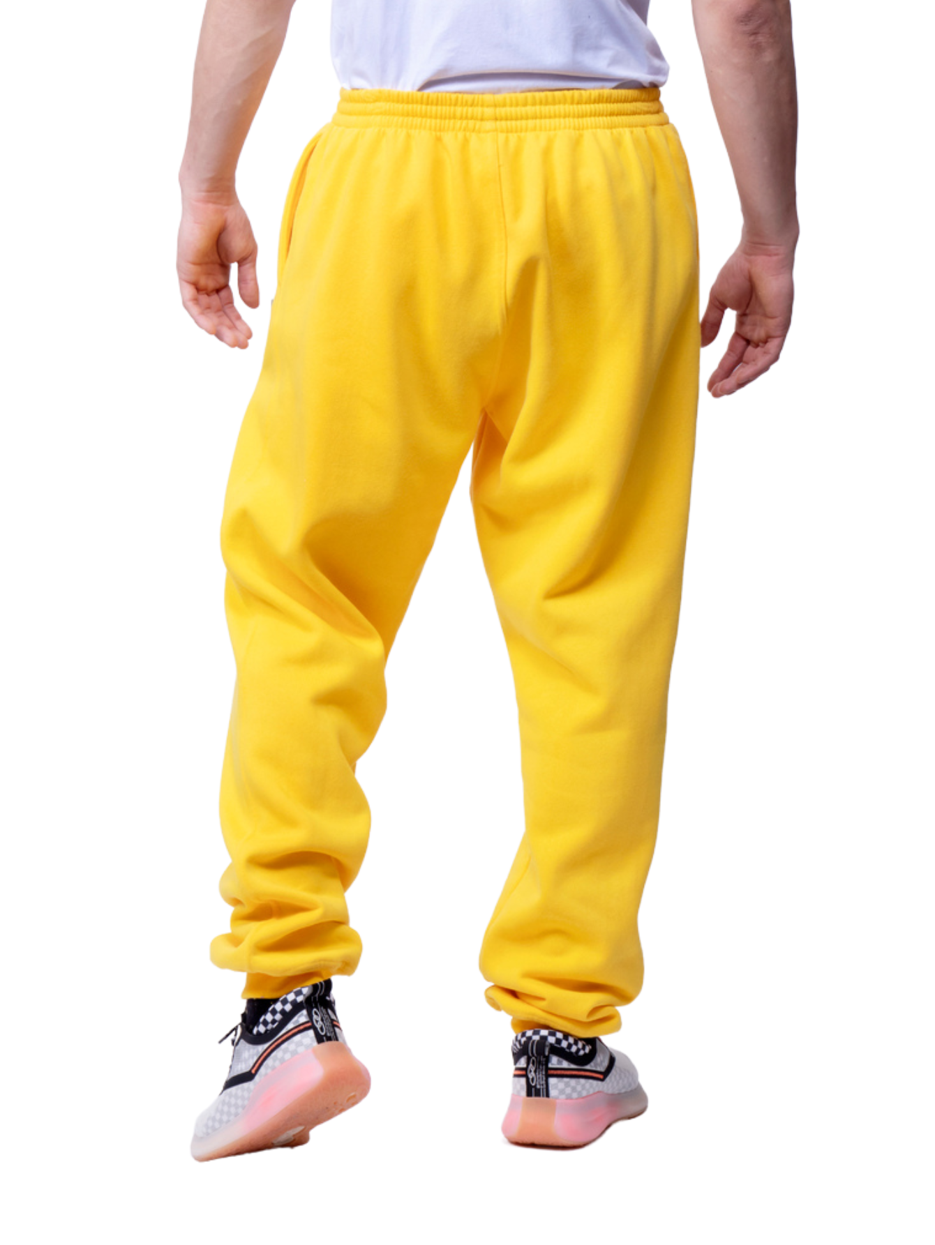 Calça de Moletom Unissex Lisa Amarelo