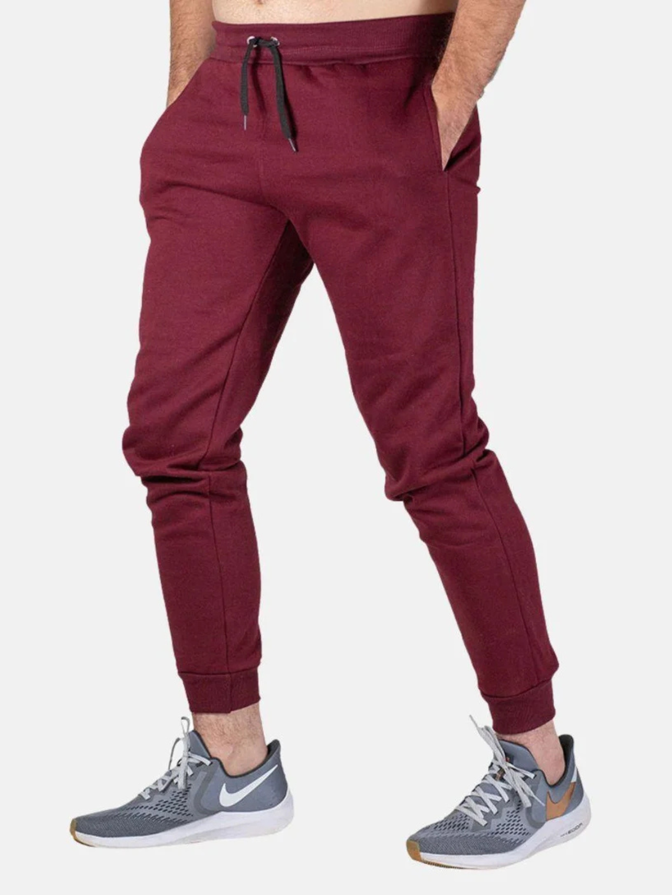 Calça de Moletom Unissex Lisa Bordô