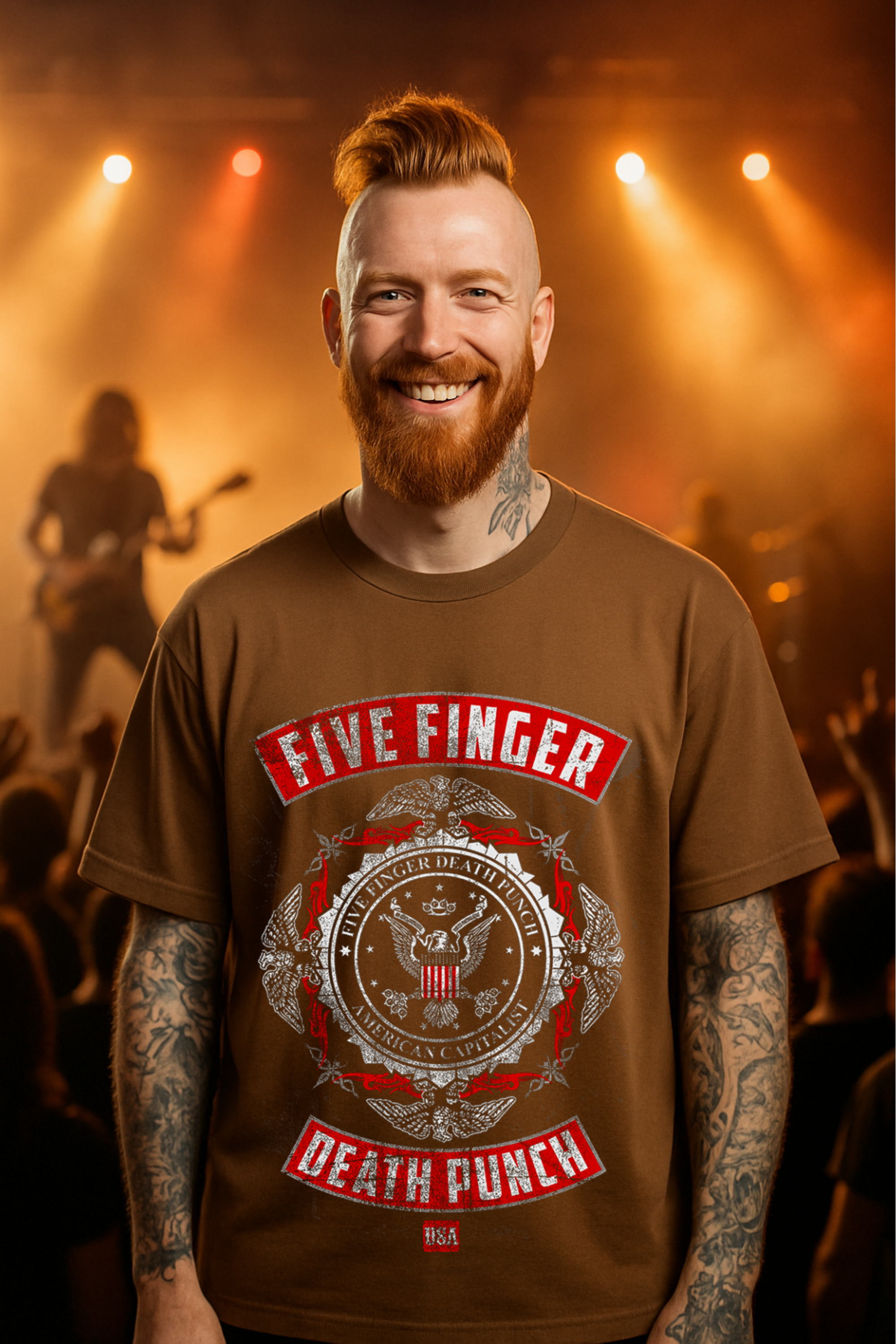 Camiseta Oversized Five Finger Death Punch 4 EF
