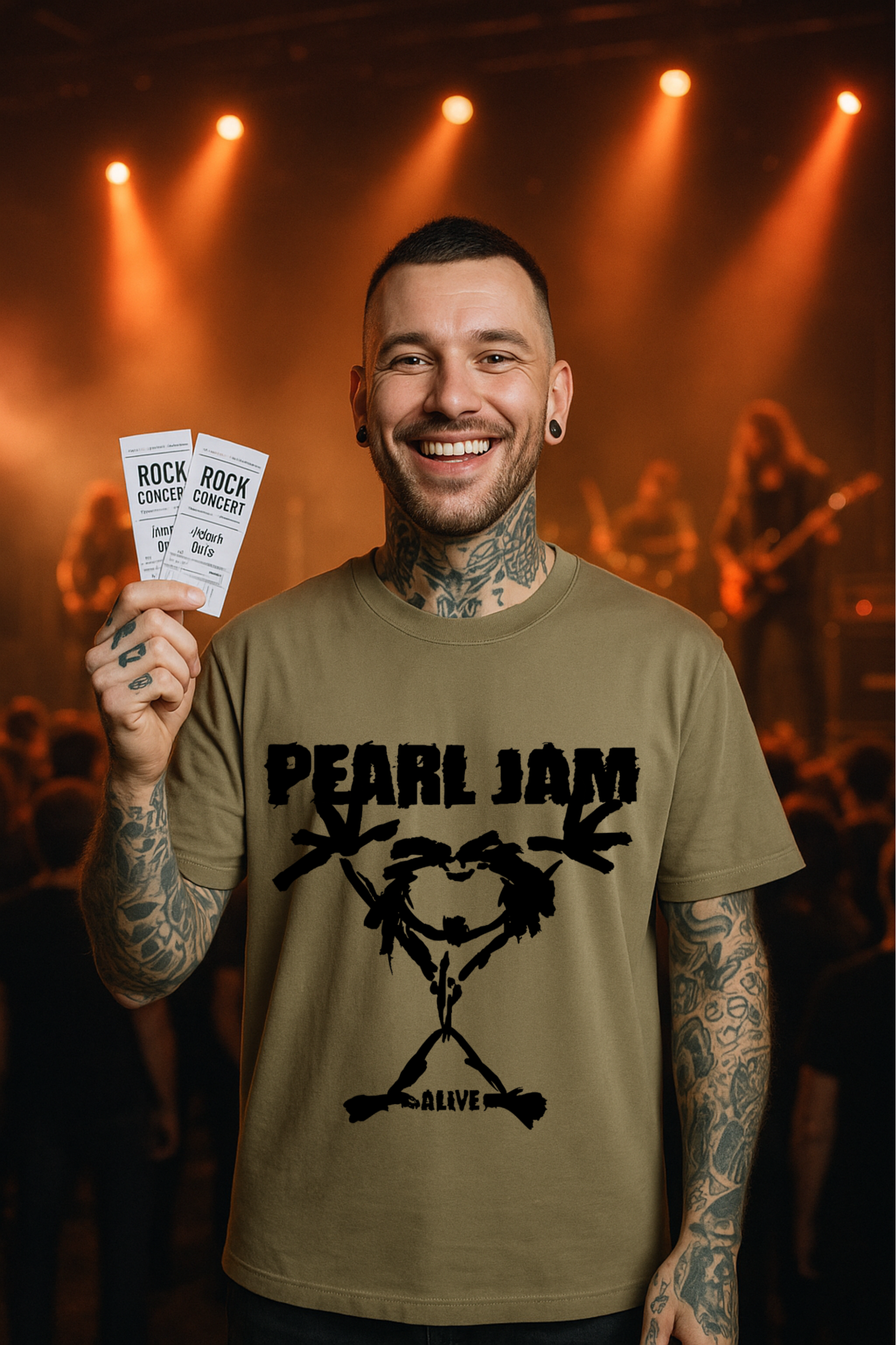 Camiseta Oversized Pearl Jam 3 EF
