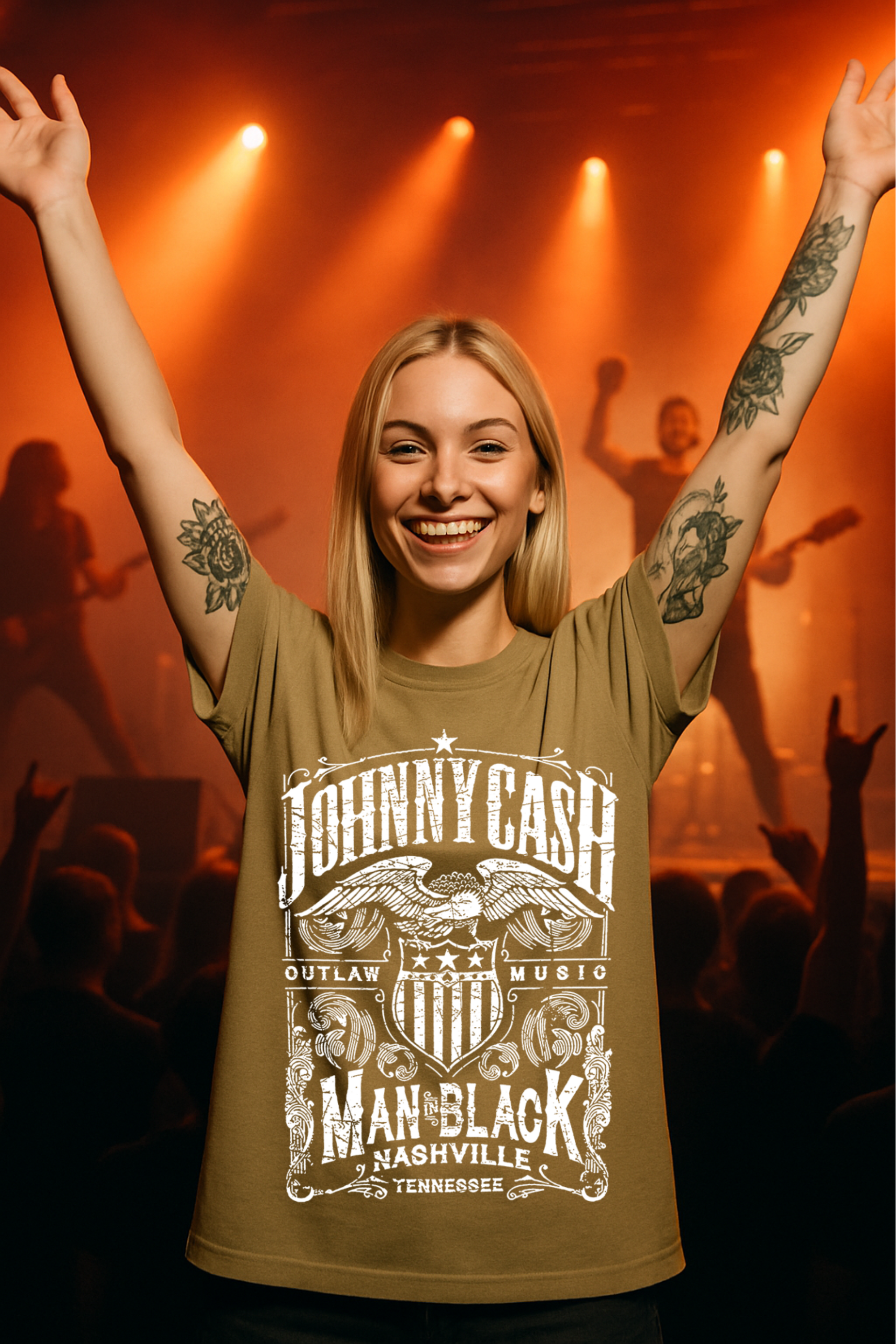 Camiseta Oversized Johnny Cash 1 EF