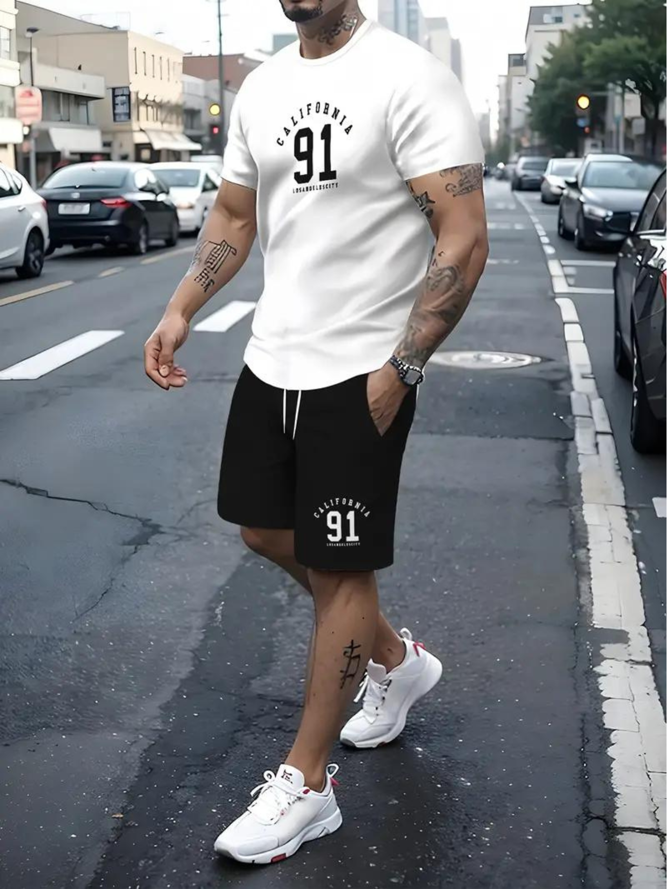 Kit Camiseta e Bermuda California 19